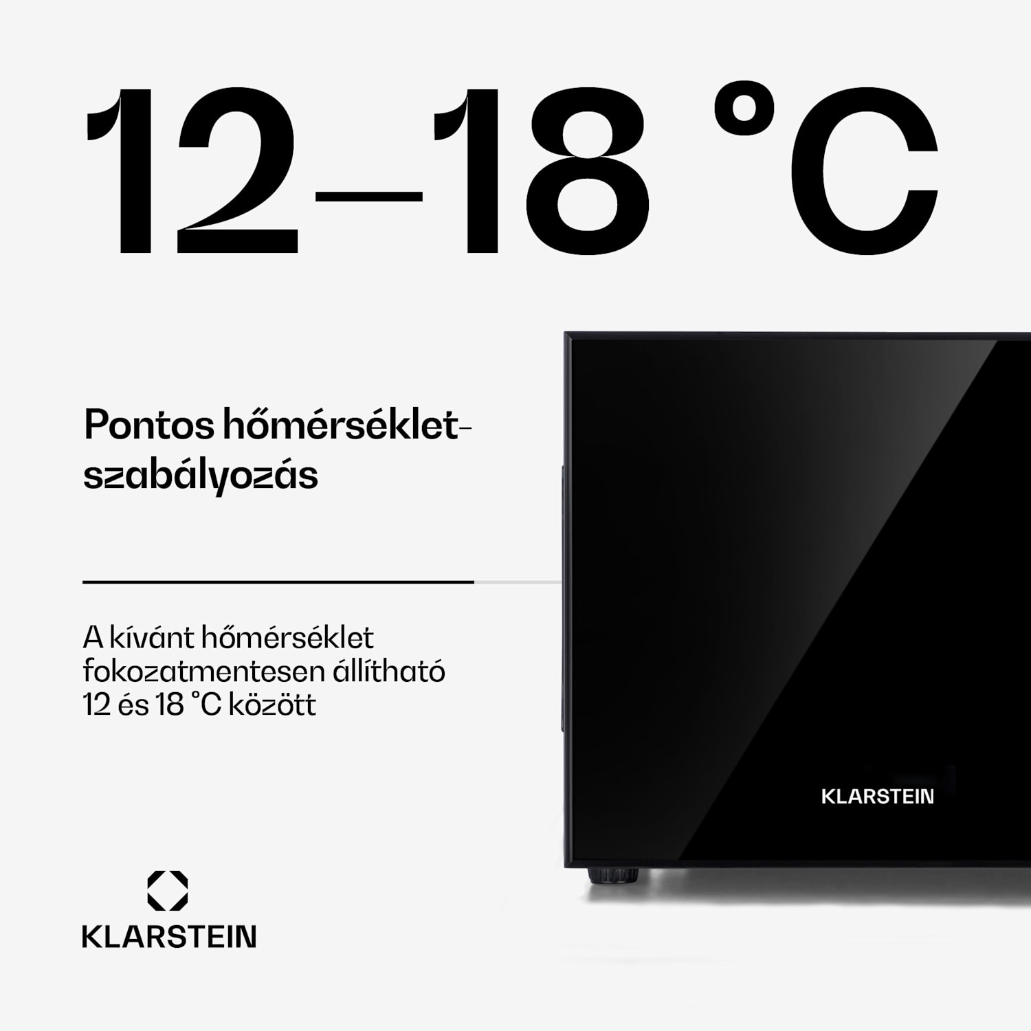 Frosty, mini hűtőszekrény, 10 liter, A energiahatékonysági osztály, tükörüveg ajtó, fekete 