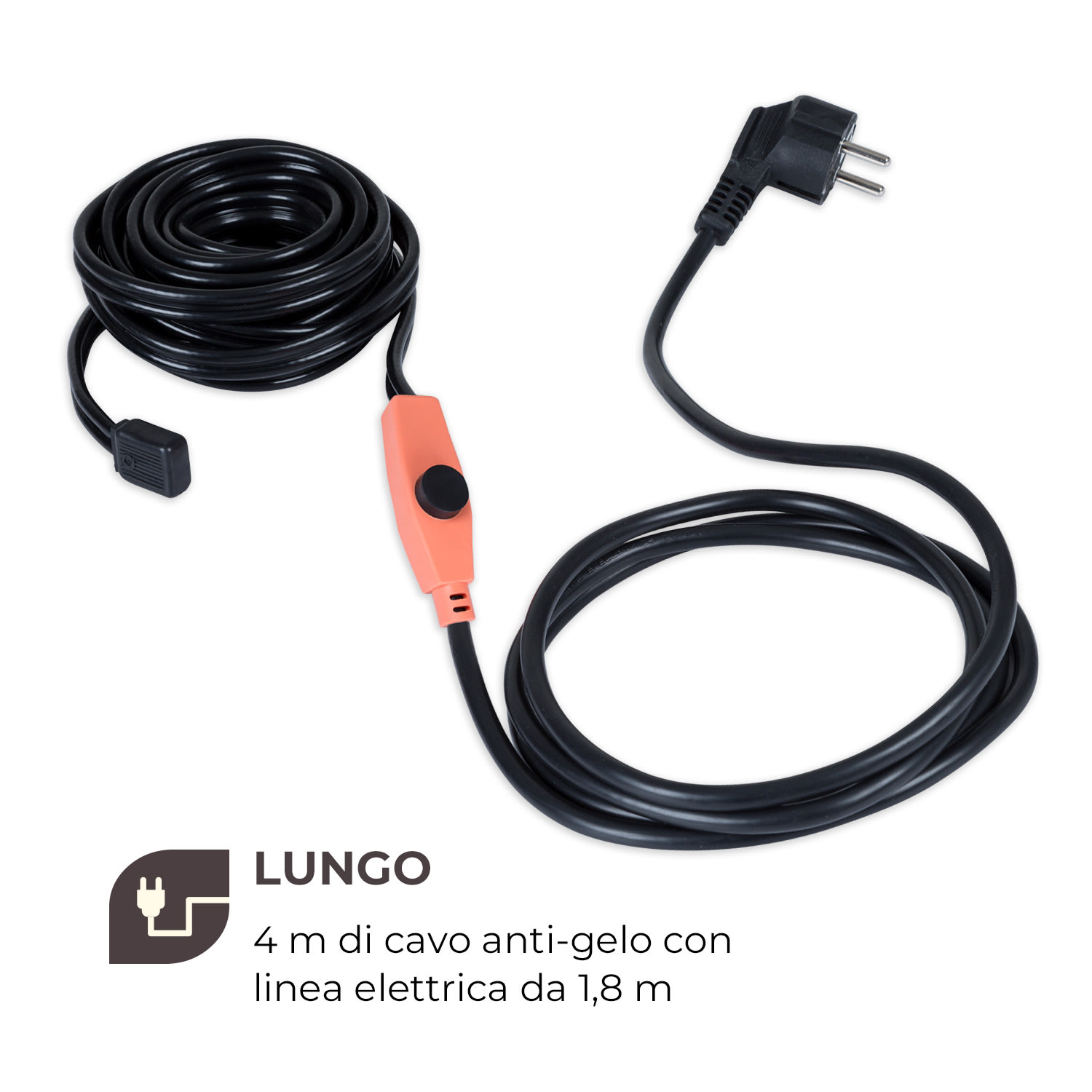 Flow Wire Cavo Antigelo 4m con Termostato IP68 4 m