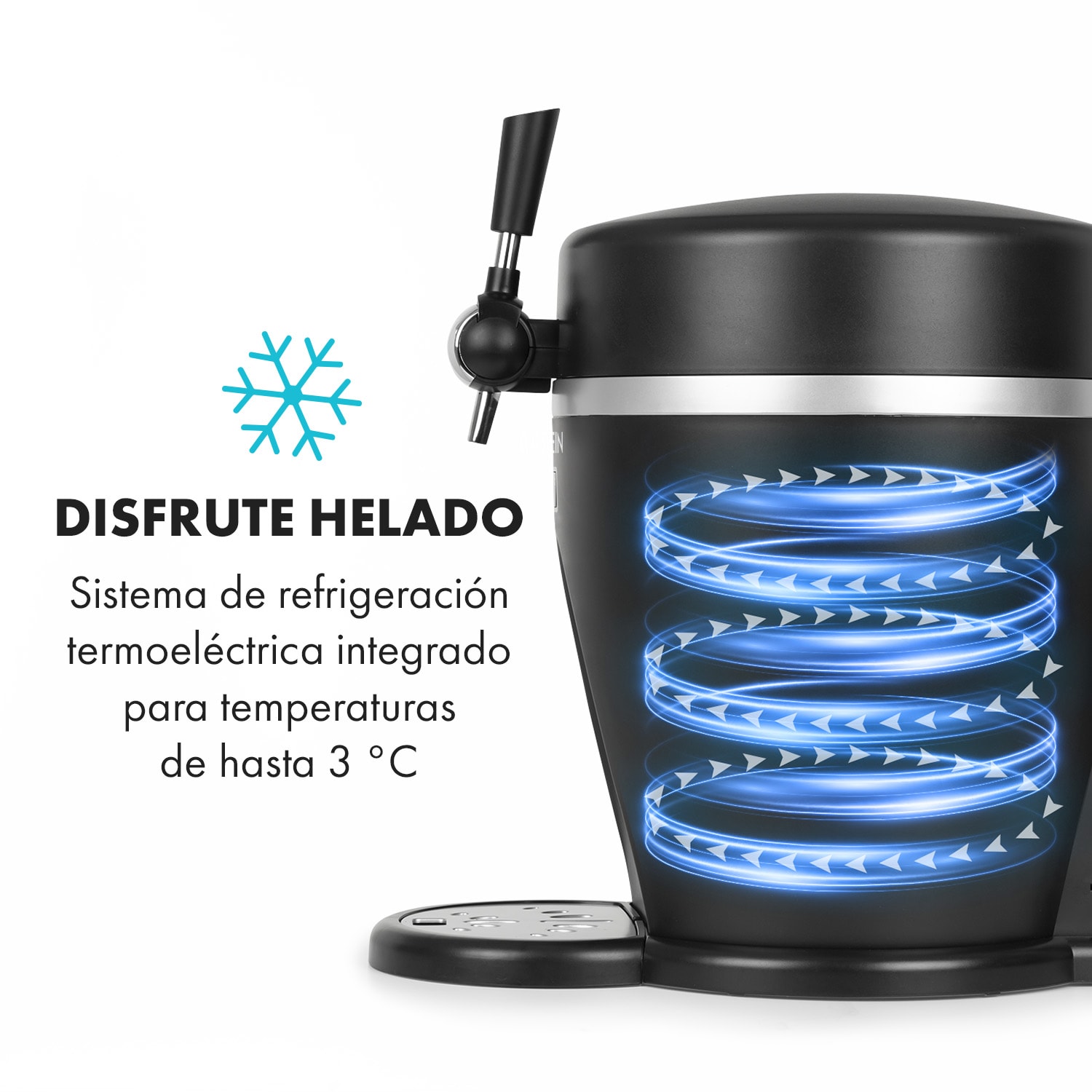 Tap2Go Dispensador de cerveza 2 en 1 con refrigerador de bebidas 5l/13l Negro 