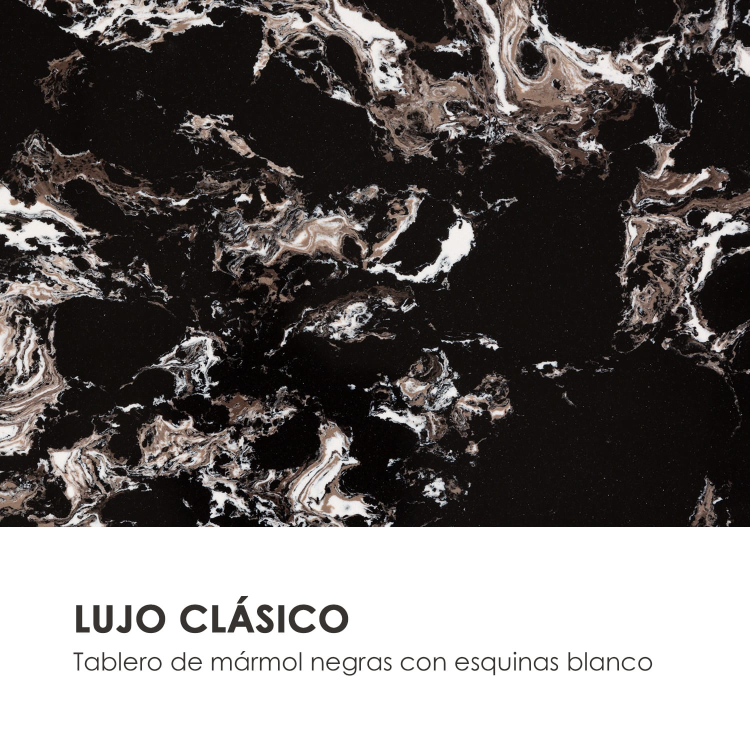 Black Onyx I  mesa de centro 110x42,5x55cm (AnxAlxPr) mármol dorado / negro 110 x 42,5 x 55 cm