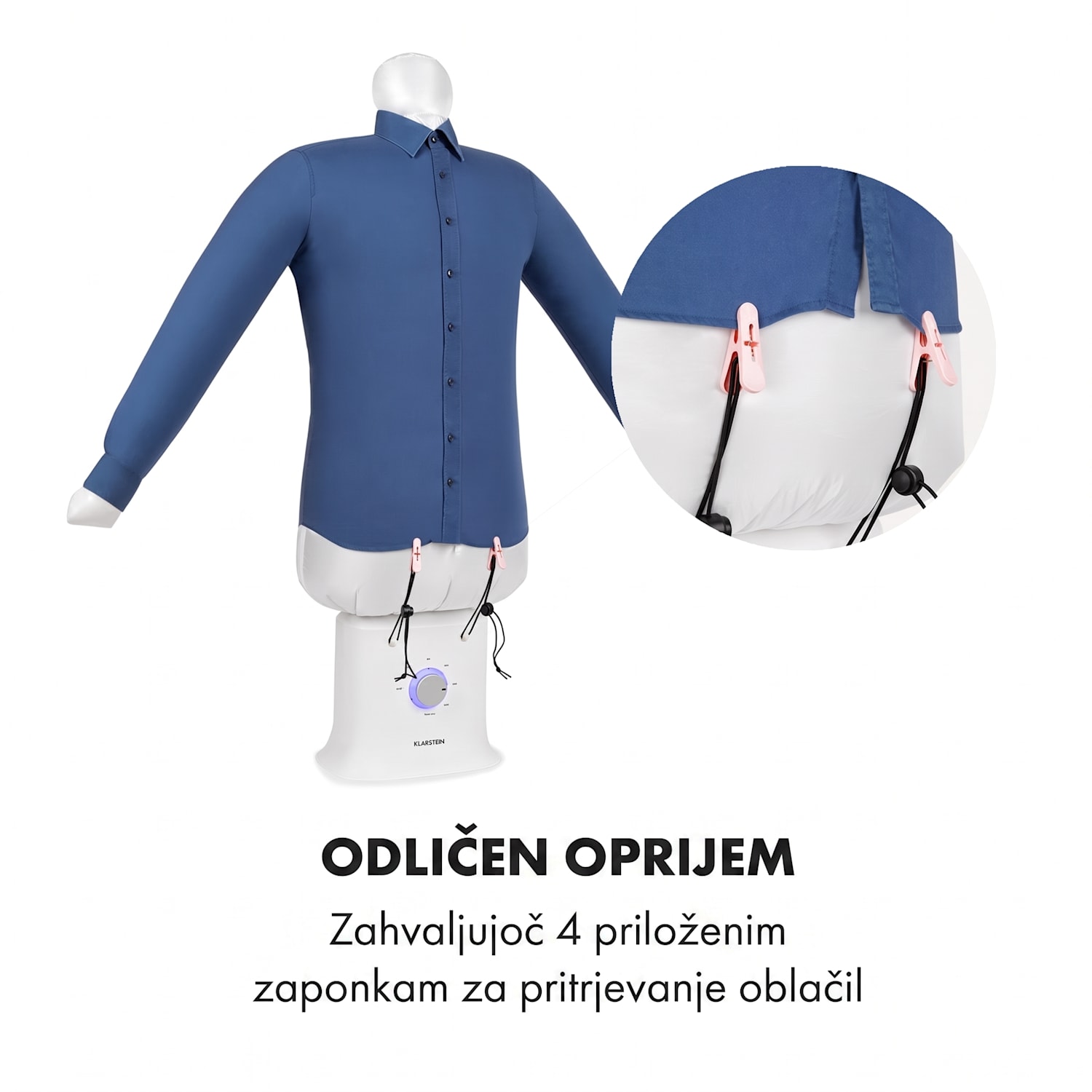 ShirtButler Deluxe, aparat za avtomatsko sušenje in likanje, 1250 W 