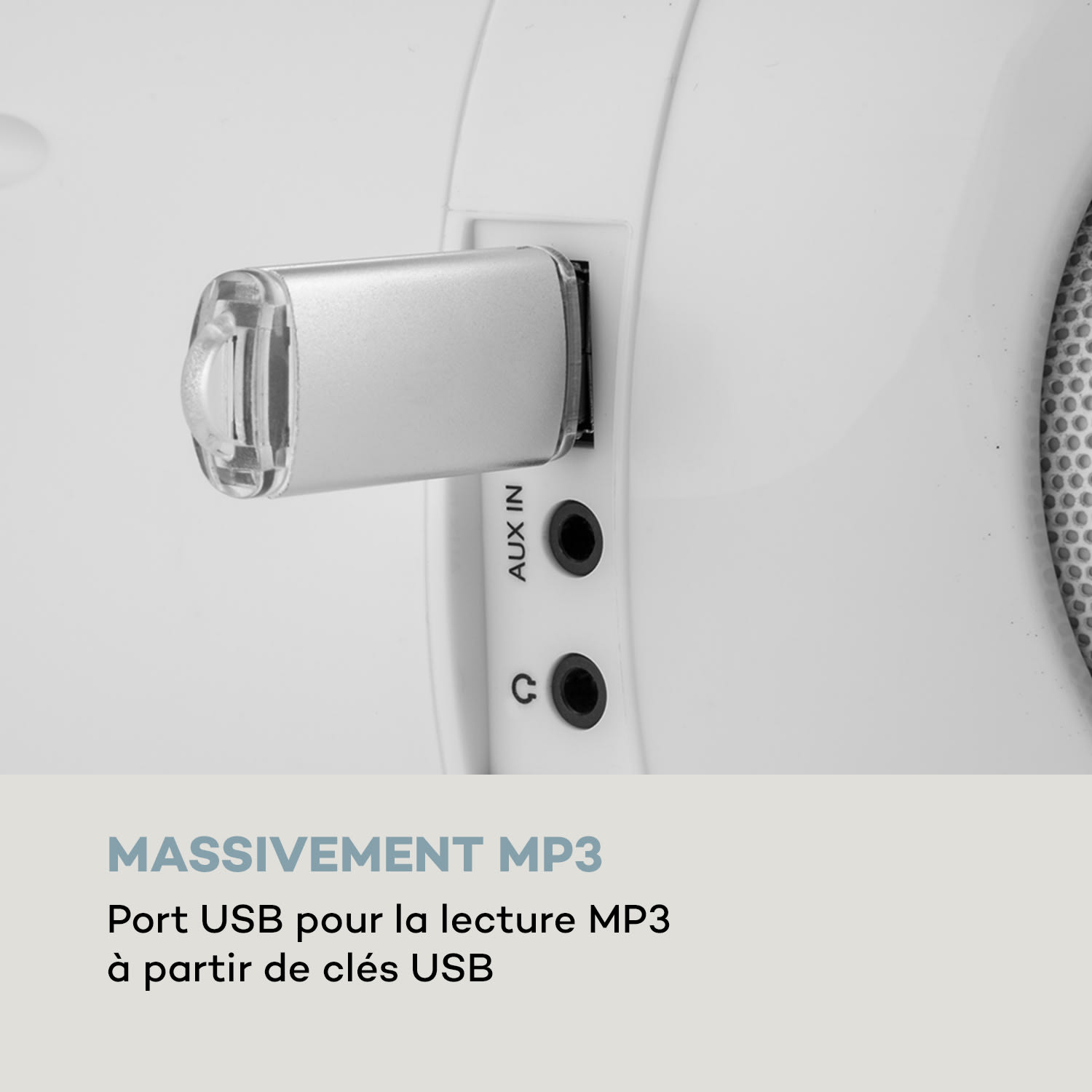 Roadie Boombox radio internet, DAB/DAB+ bande FM lecteur CD LED Wifi Bluetooth 