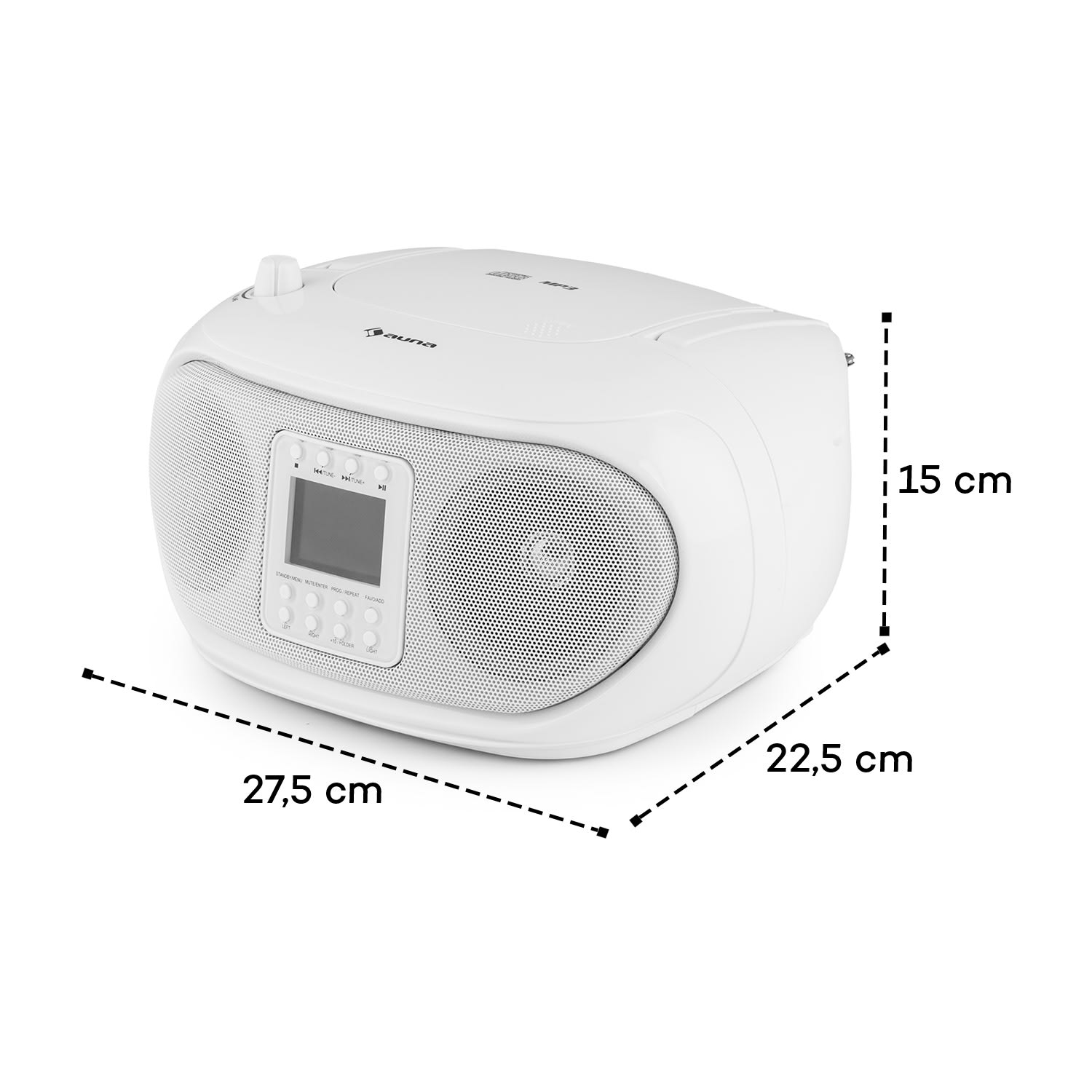 Roadie Smart Boombox radio por internet DAB/DAB+ UKW reproductor de CD LED Wifi Bluetooth 