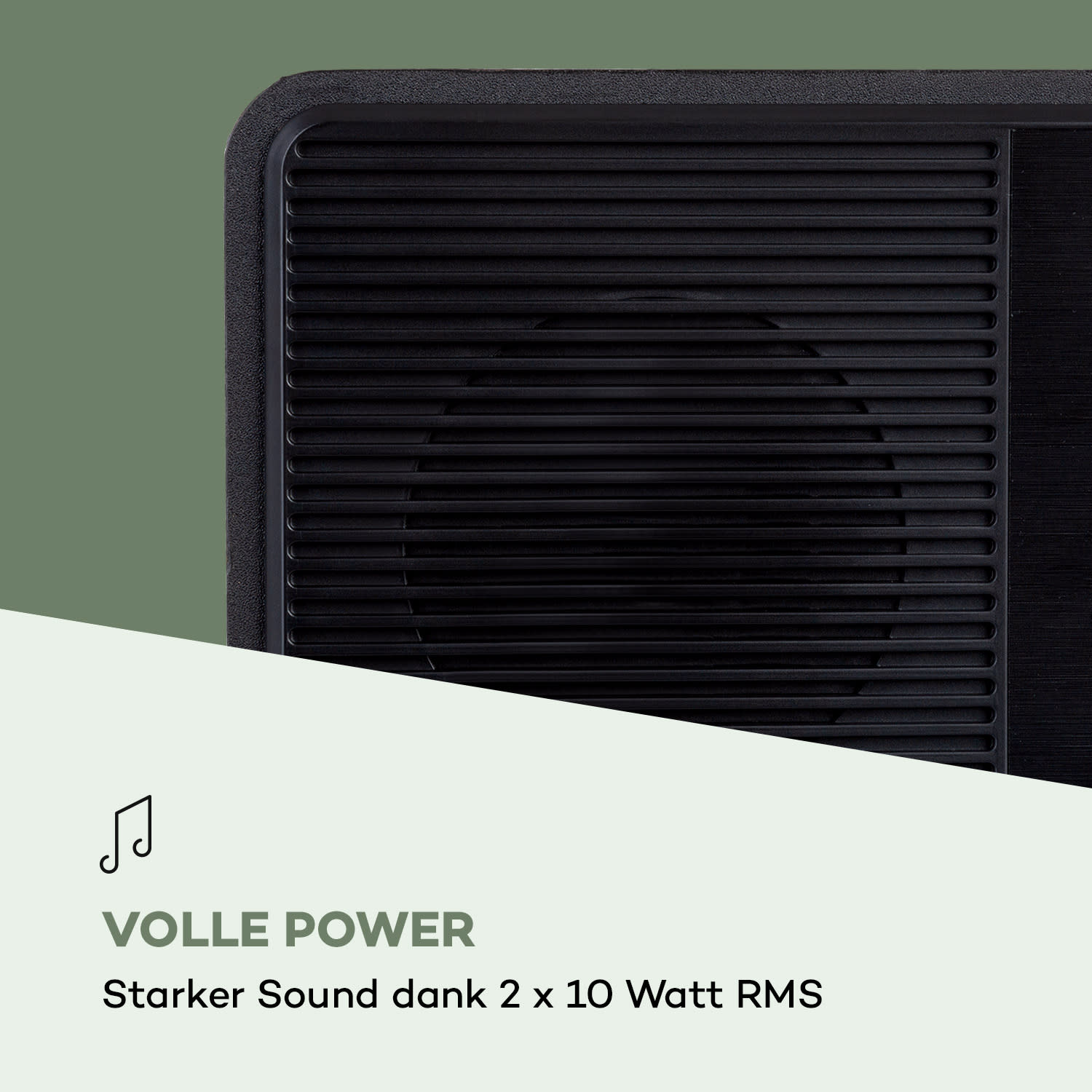 Streamo CD Internetradio 2x10W WLAN DAB+ UKW CD-Player BT schwarz 