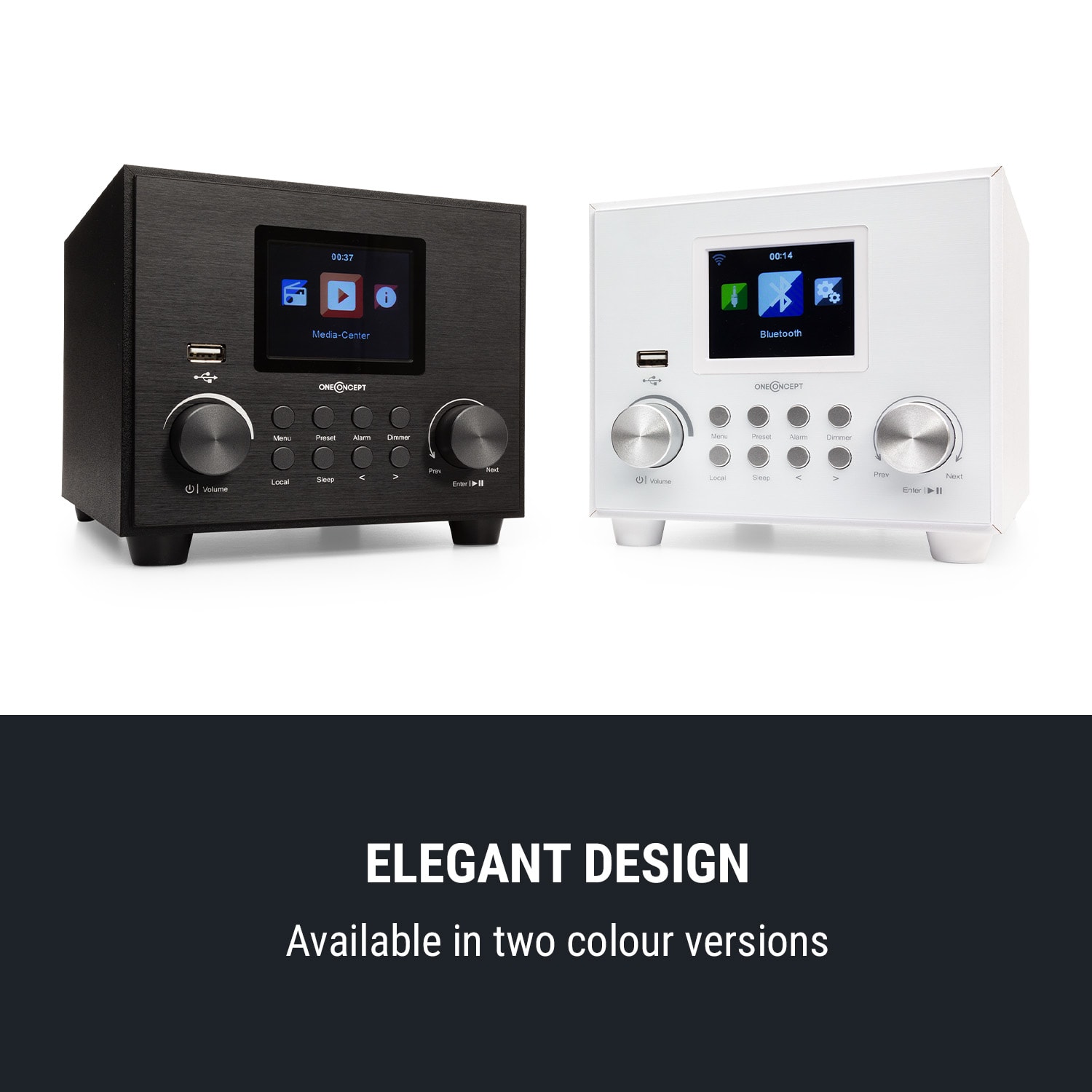 Streamo Cube, internetové rádio,3 w, 5 W RMS, WLAN, BT, černé Černá