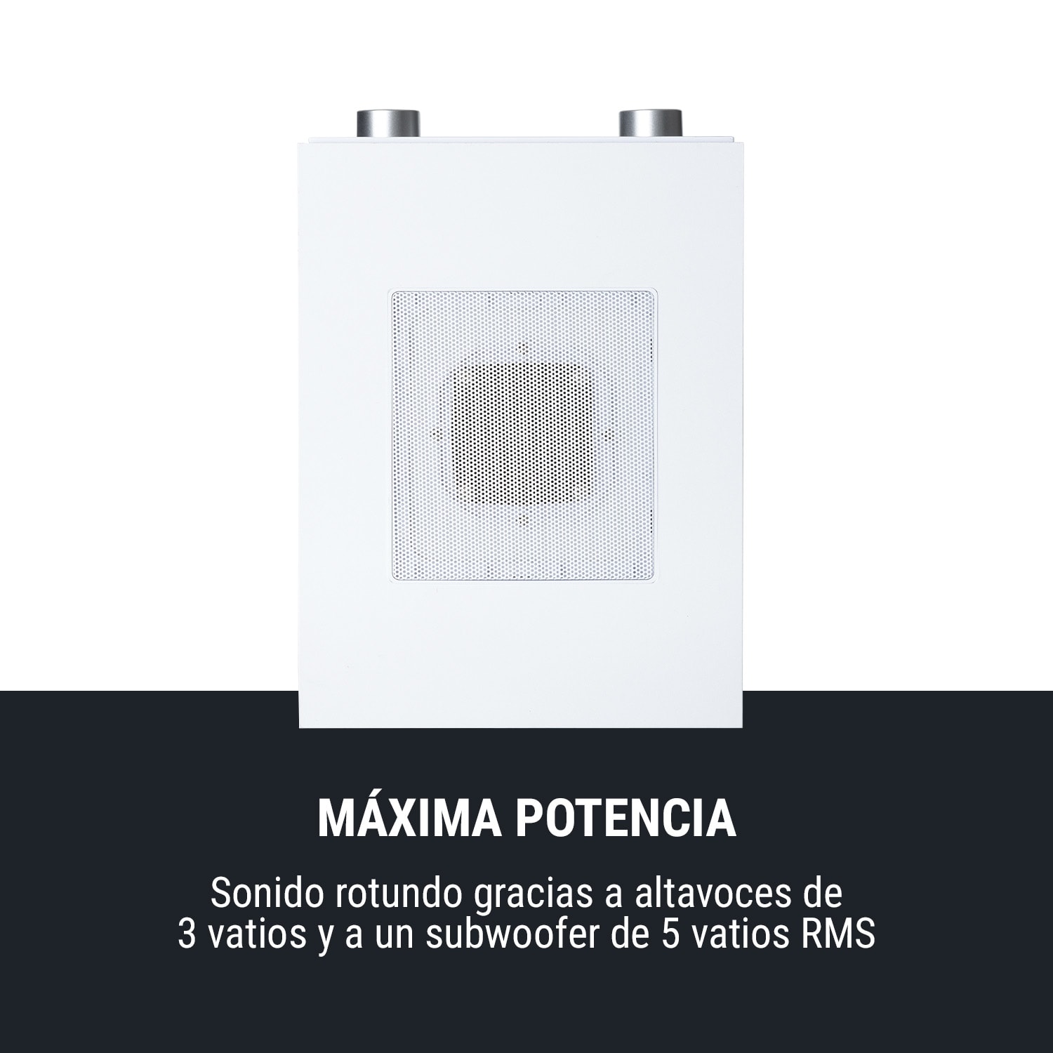 Streamo Cube radio por internet 3W & 5W RMS WLAN BT blanca Blanco