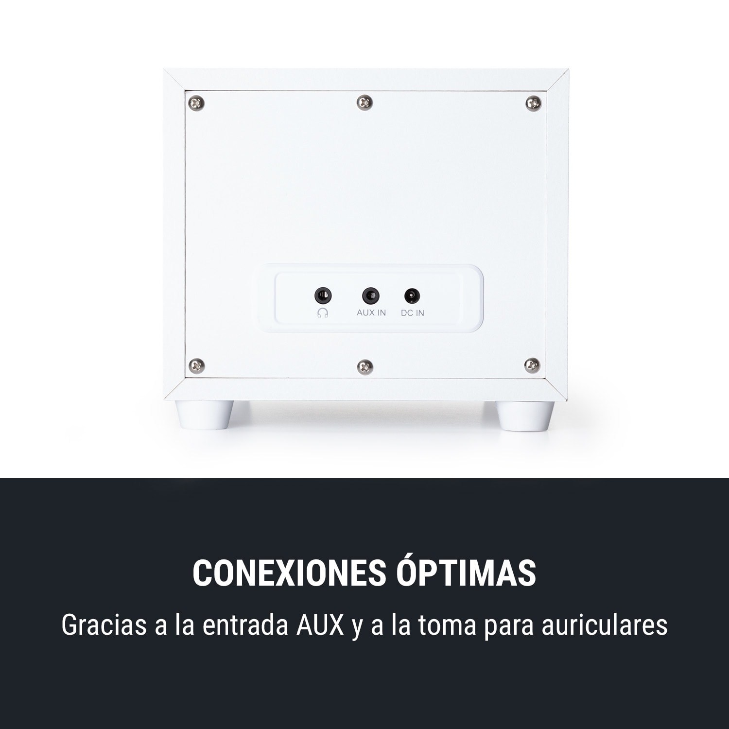 Streamo Cube radio por internet 3W & 5W RMS WLAN BT blanca Blanco