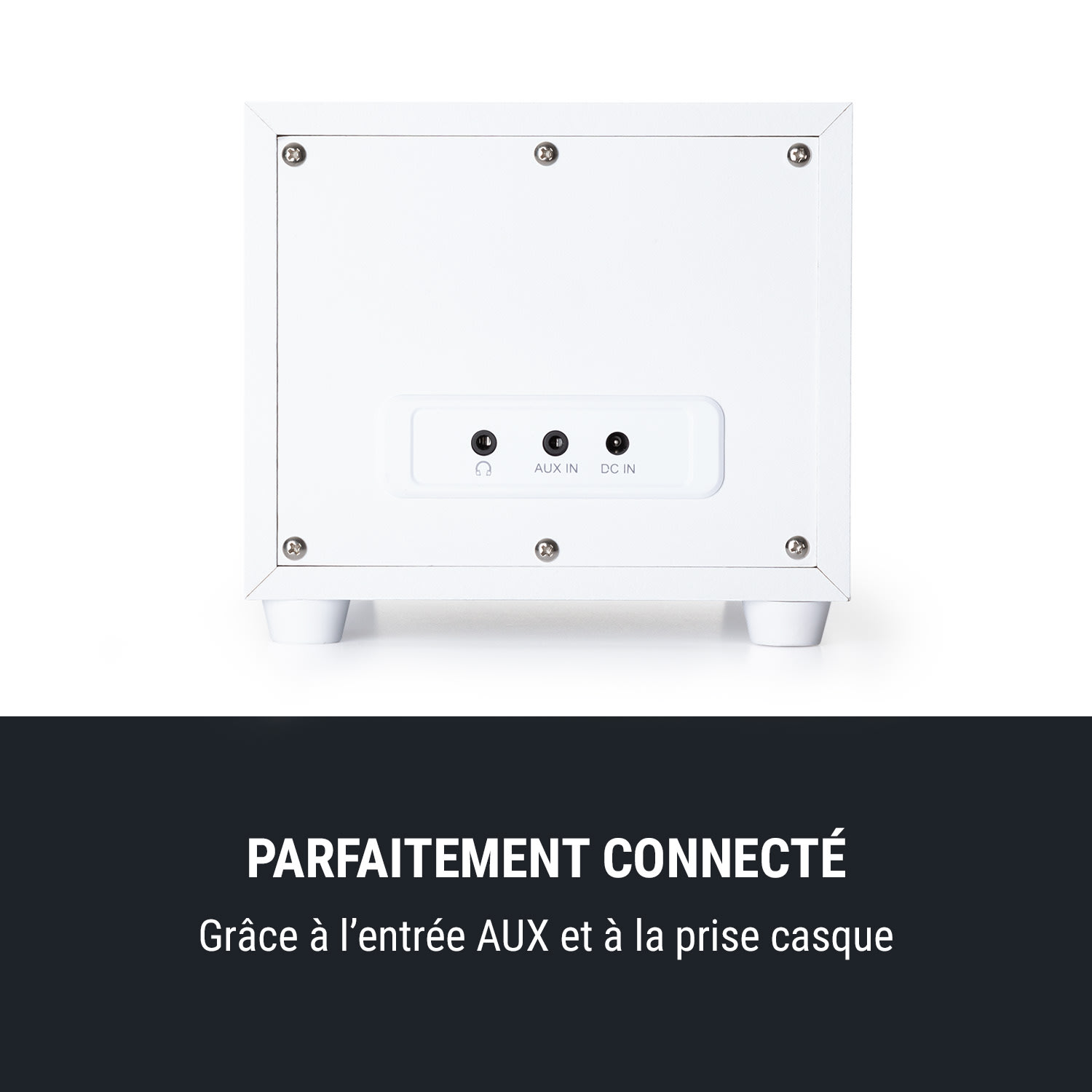 Streamo Cube CD internetradio 3W & 5W RMS WIFI BT wit Wit