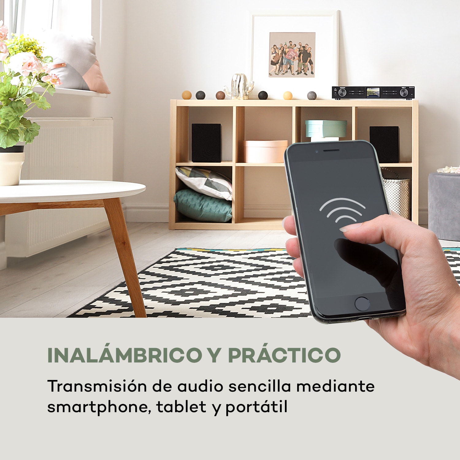 iTuner 320  BT sintonizador digital HiFi digital Spotify Connect  controlada por aplicación negro 