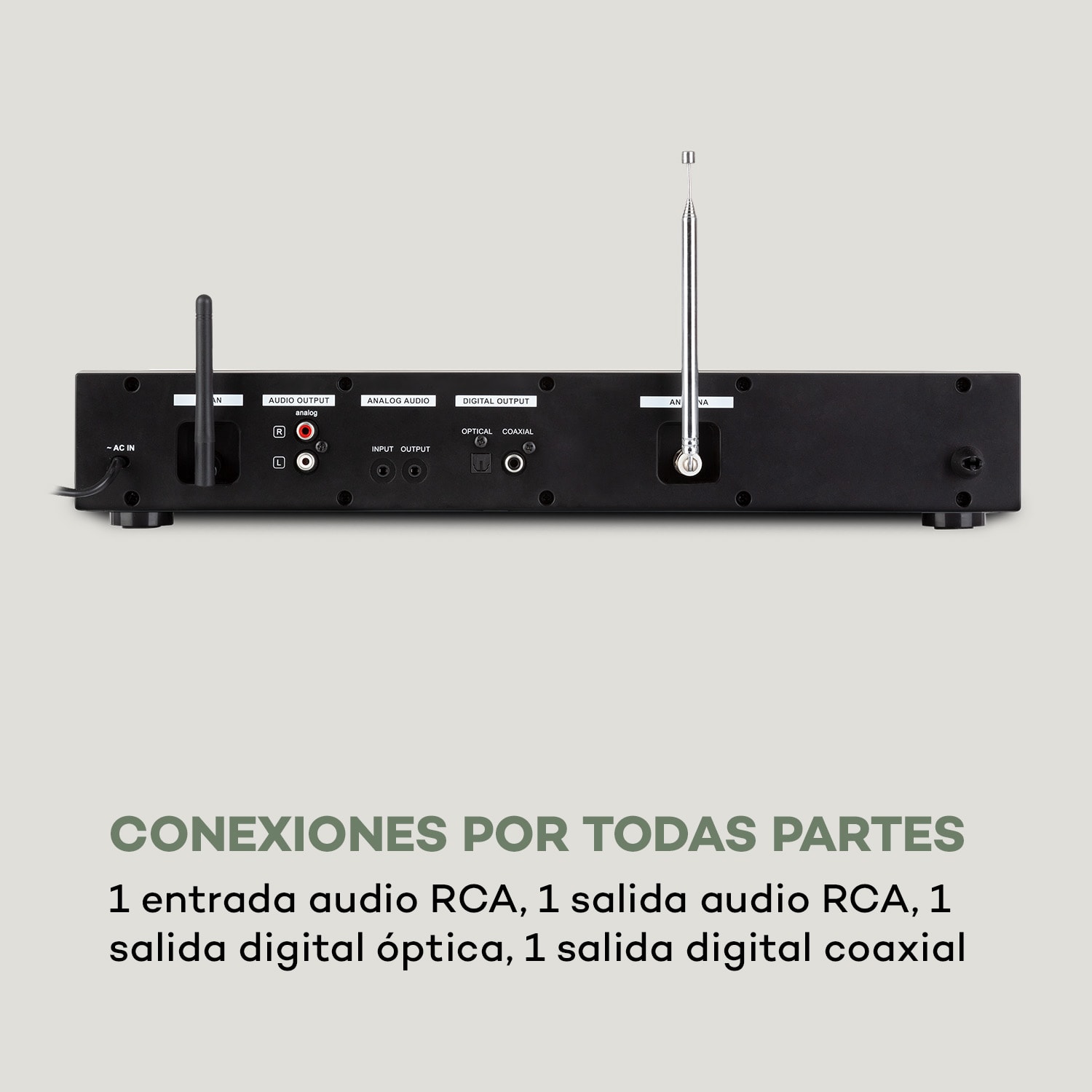 iTuner 320  BT sintonizador digital HiFi digital Spotify Connect  controlada por aplicación negro 