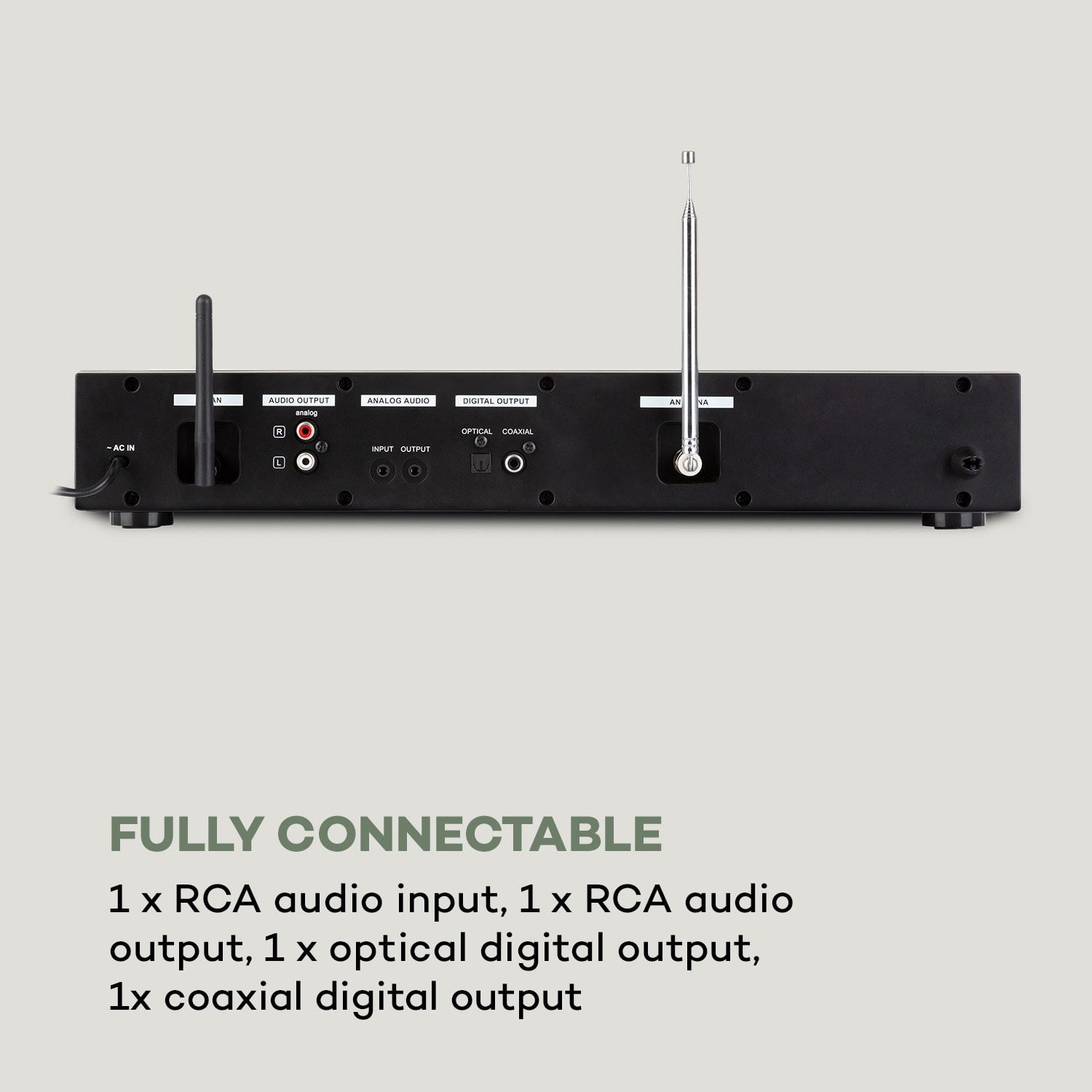 iTuner 320 BT Digital Hi-Fi Tuner Spotify Connect BT App-Control Black 