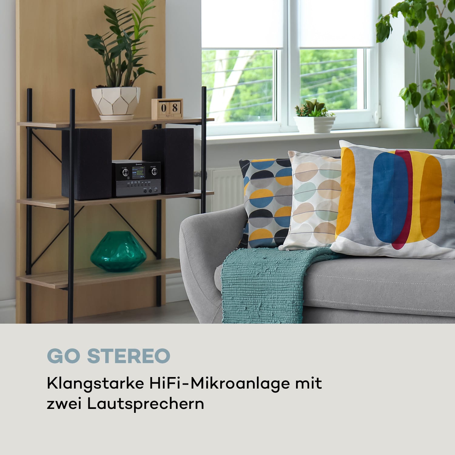 Connect System S Stereoanlage Boxen 20Wmax Internet/DAB+/UKW CD-Player 