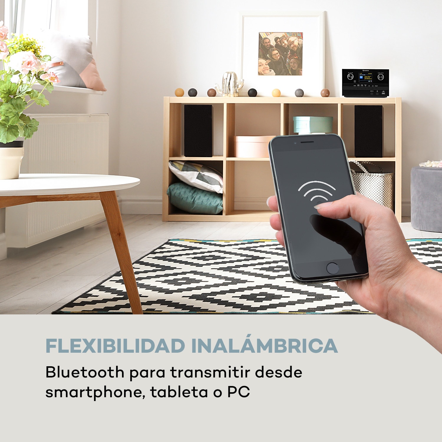 Connect System S Equipo estéreo + Altavoces 20 W máx. Internet/DAB+ Negro 