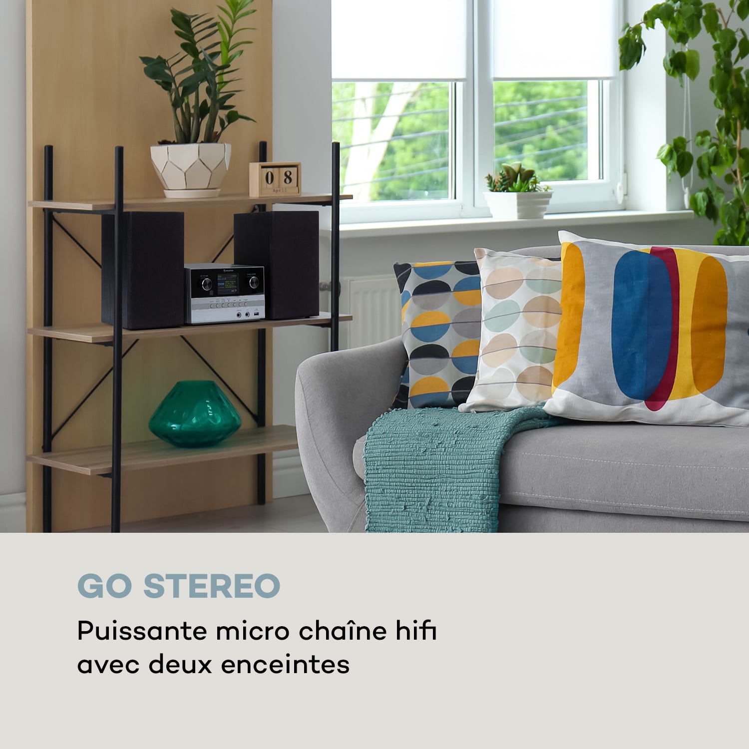 Connect System S Chaîne stéréo Internet / DAB + enceintes 20W max- Argent