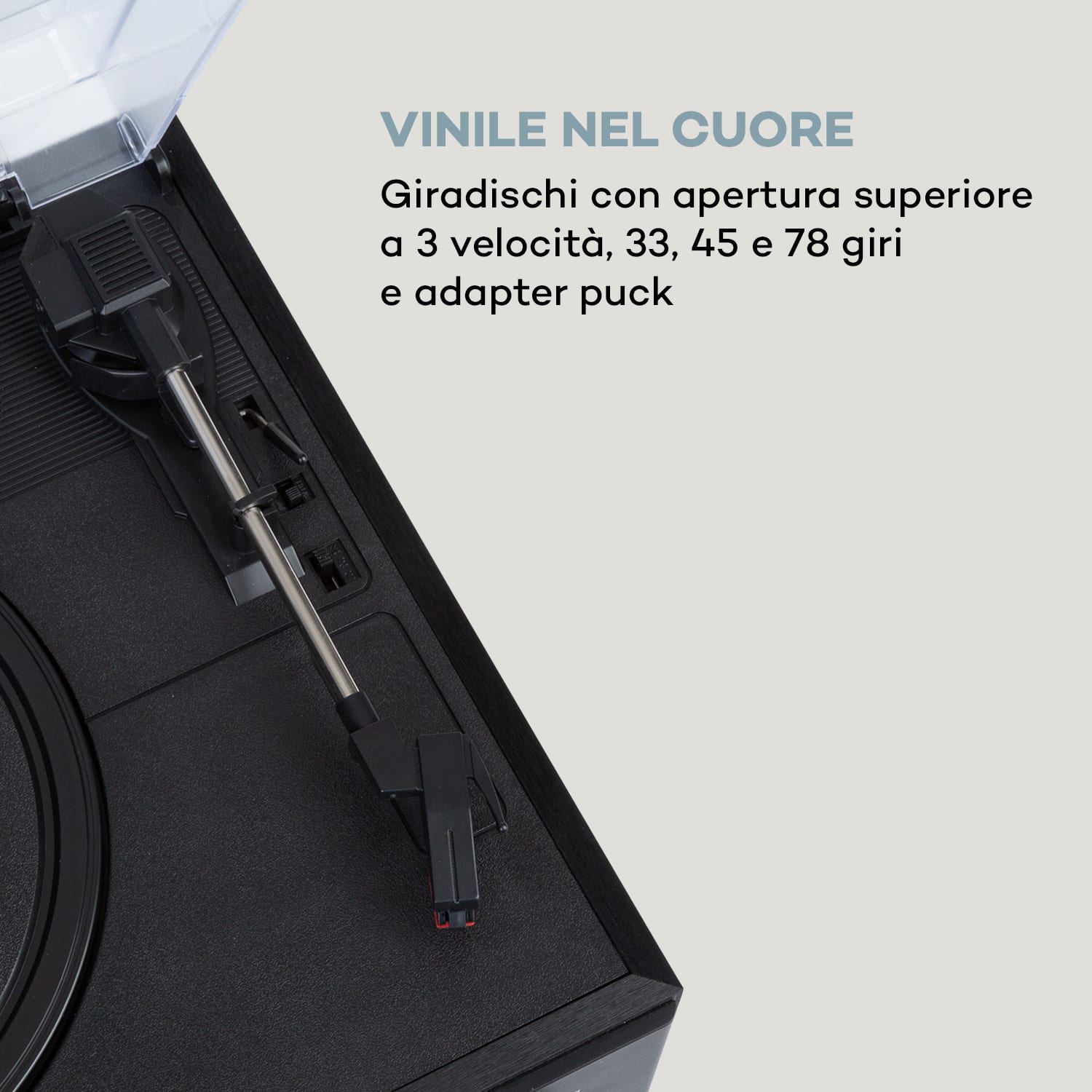 Connect Vinyl smart radio giradischi 2 altoparlanti 20Wmax internet/DAB+