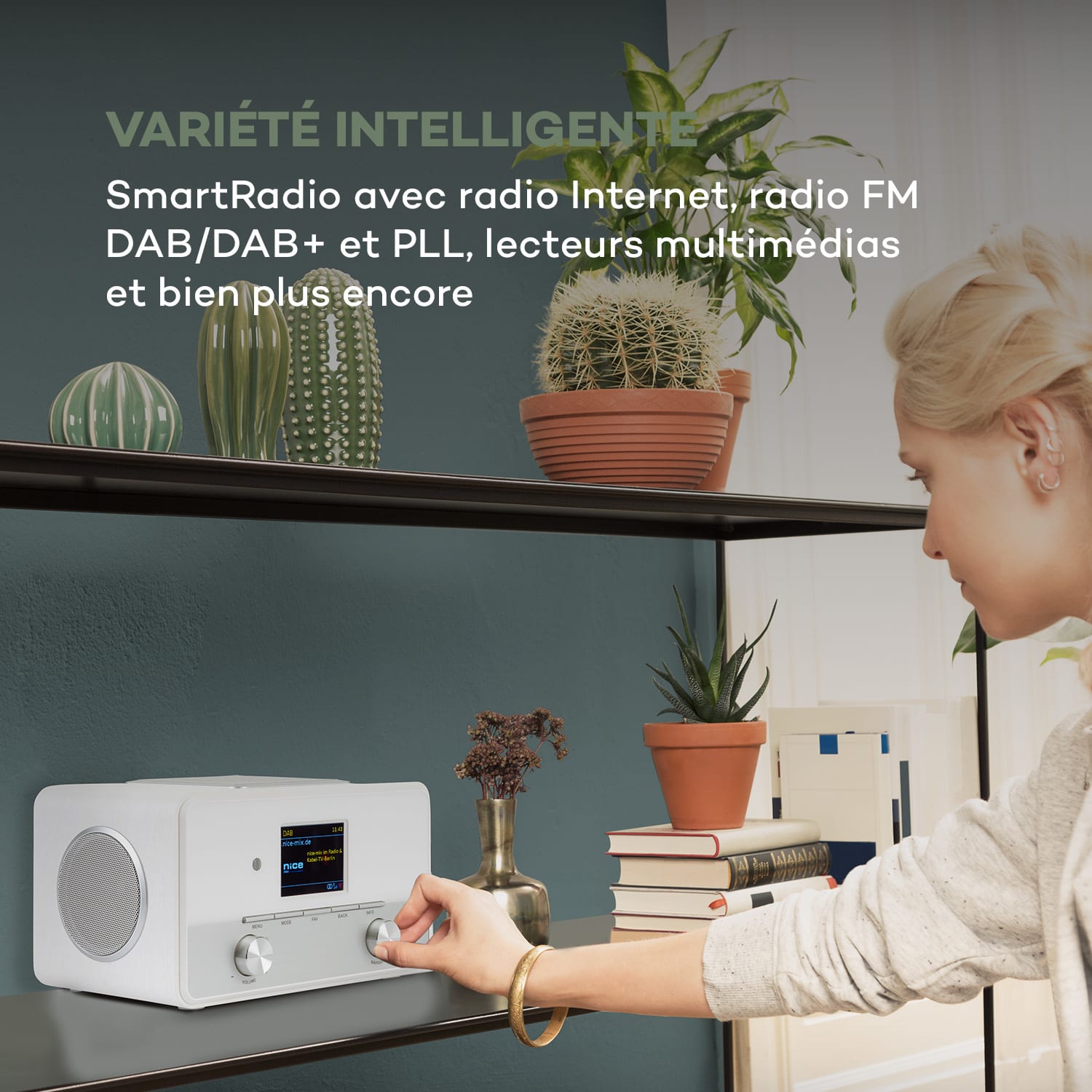Connect 150 SE Radio Internet 2.1 DAB DAB+ FM PLL BT écran TFT 2,8" - blanc 
