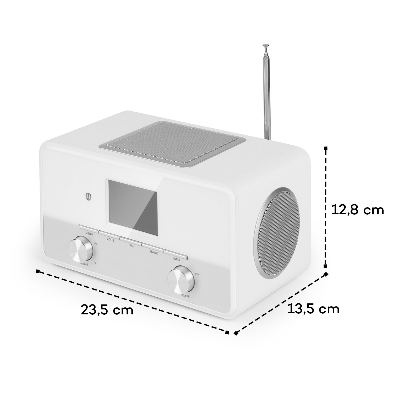 Connect 150 SE Radio Internet 2.1 DAB DAB+ FM PLL BT écran TFT 2,8" - blanc 
