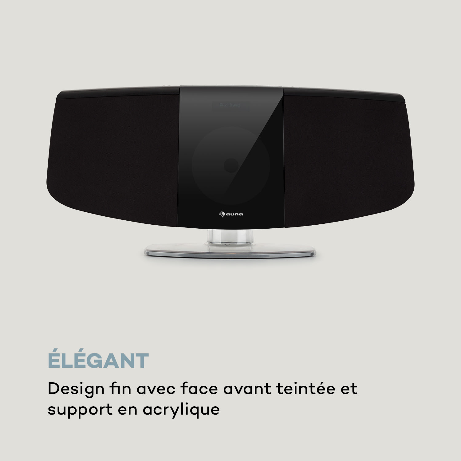 BlackMask Chaîne HiFi stéréo verticale CD tuner FM  DAB+ Bluetooth Noire 