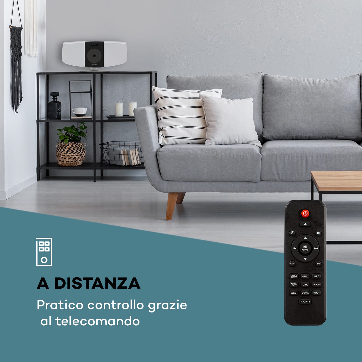 BlackMask Impianto Stereo Verticale CD Tuner FM e DAB+ BT bianco 