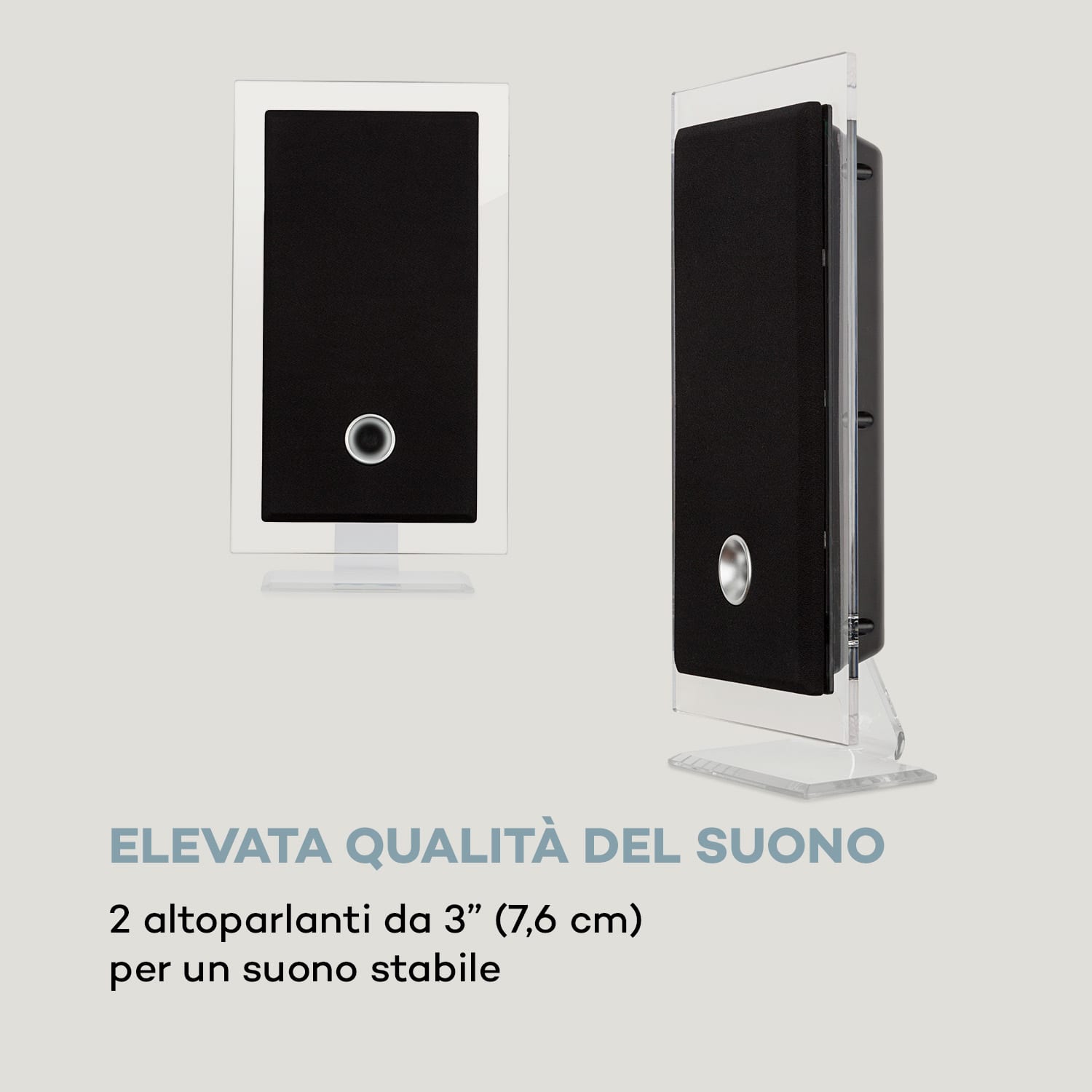 Stereo Sonic impianto stereo DAB+, DAB+, lettore CD, USB, BT, nero 