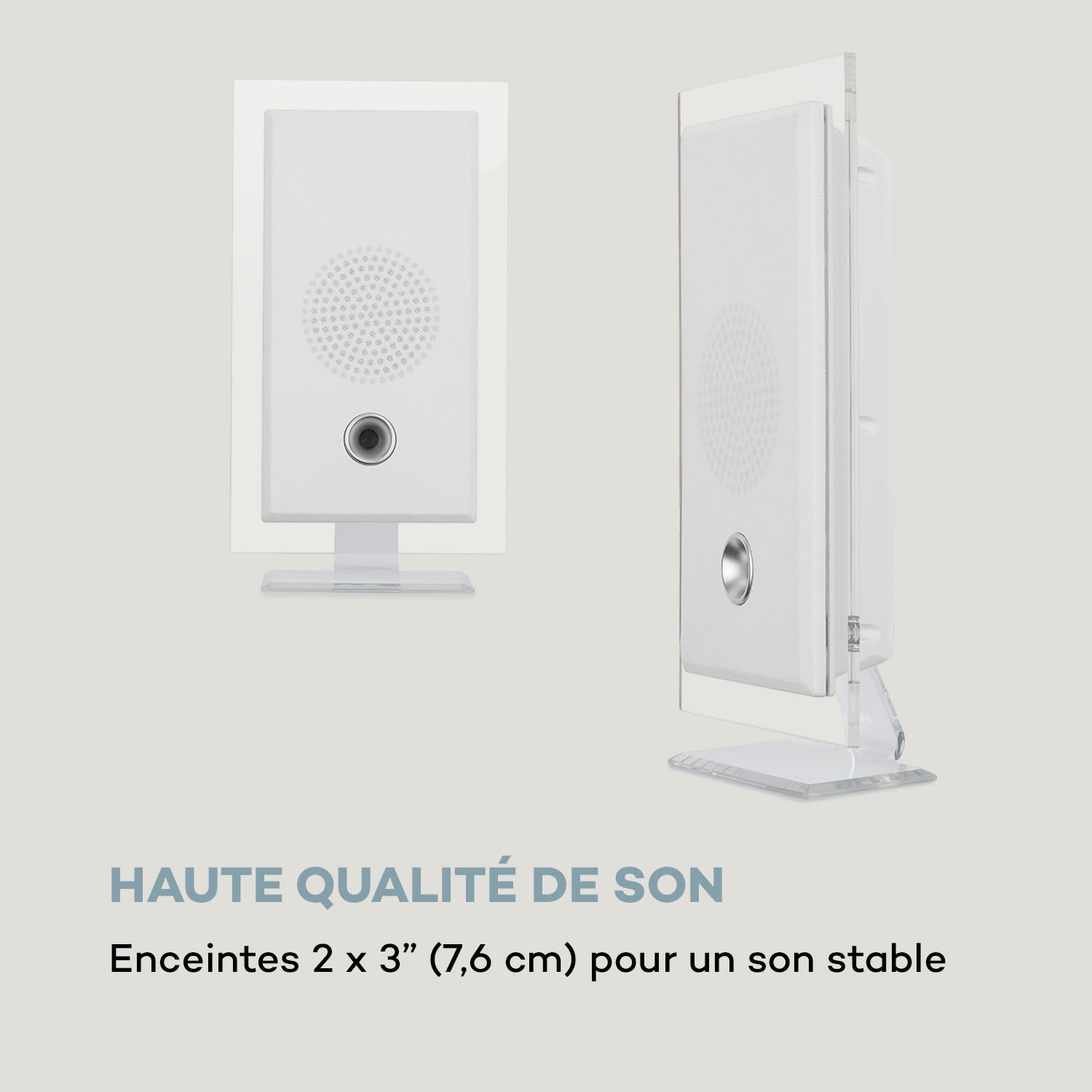 Stereo Sonic DAB+ Chaîne HiFi lecteur CD USB & Bluetooth Blanche