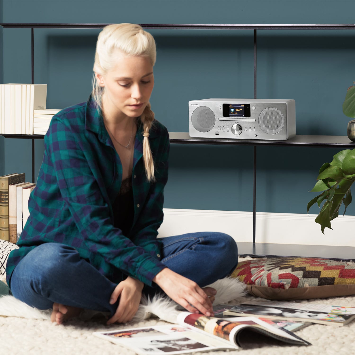 Harvard, system kompaktowy, Internet/DAB+ i radio UKF-FM, odtwarzacz CD, Bluetooth, białe