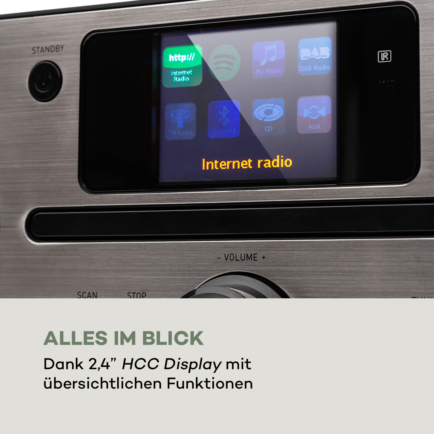 Harvard Kompaktanlage Internet-/DAB+/UKW-Radio CD-Player Bluetooth 