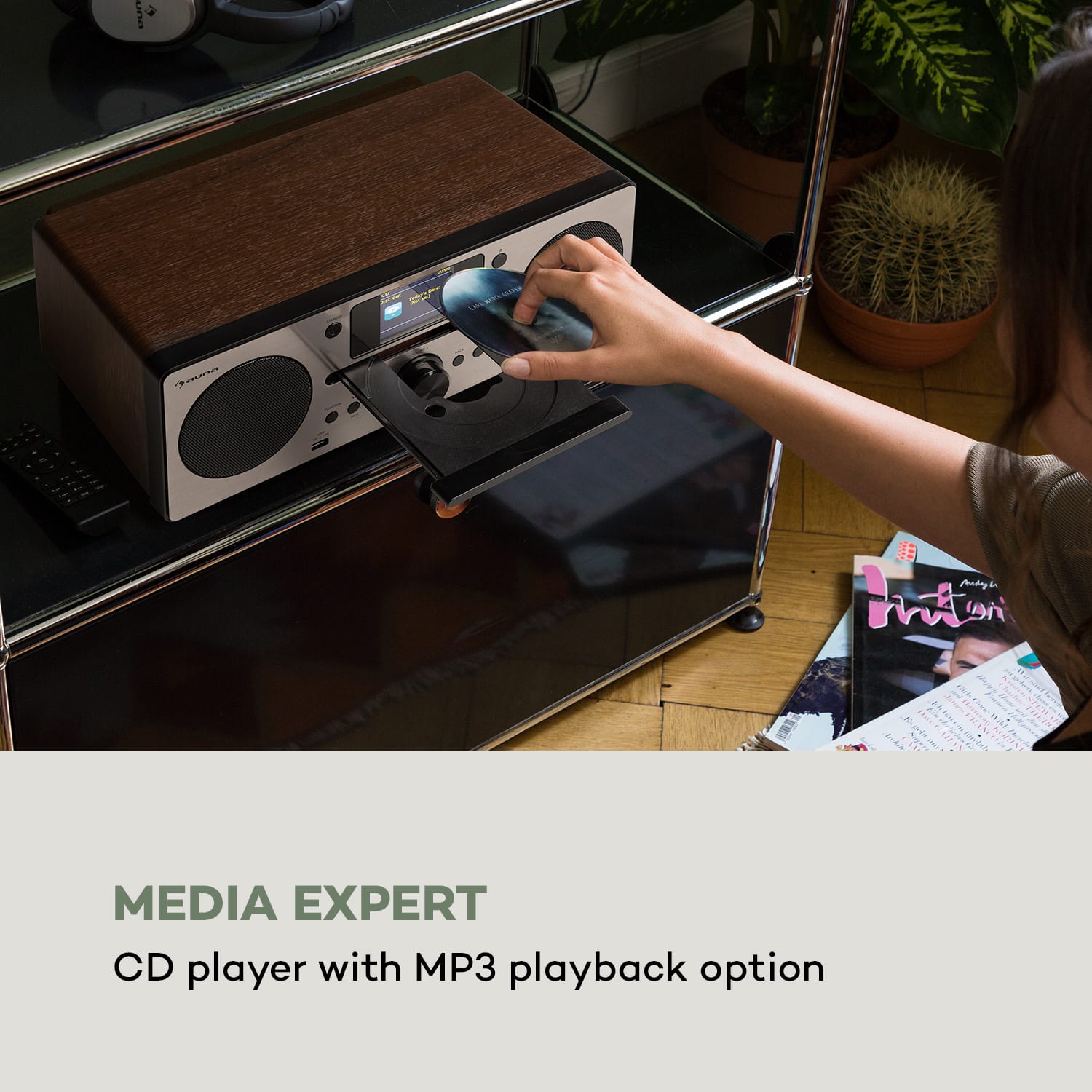 Harvard, system kompaktowy, Internet/DAB+ i radio UKF-FM, odtwarzacz CD, Bluetooth, orzech