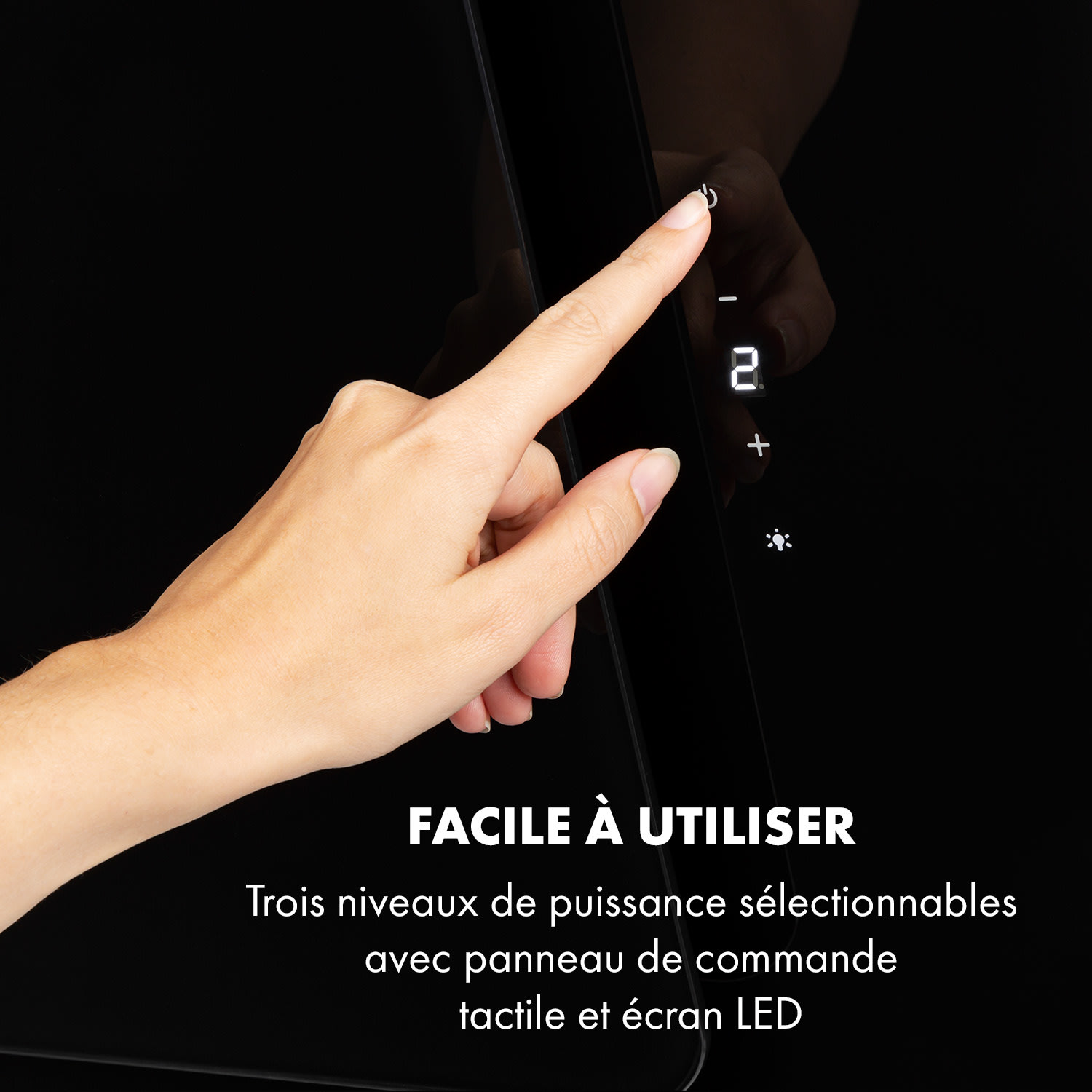 Helena 60 afzuigkap 60cm 595 m³/h leddisplay zwart 60 cm | Zwart