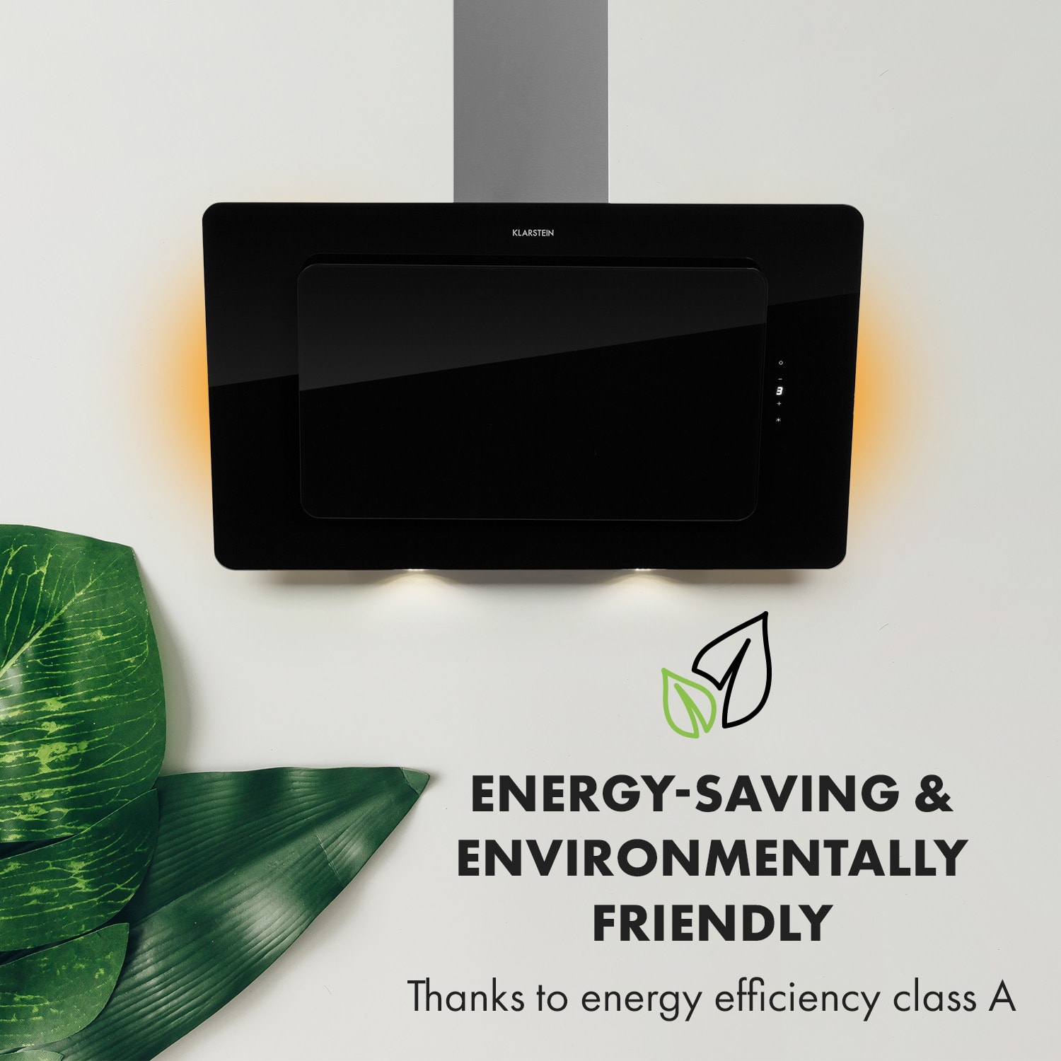 Helena 90, digestor, 90 cm, nástanný, 595 m³/h, LED displej, čierny 