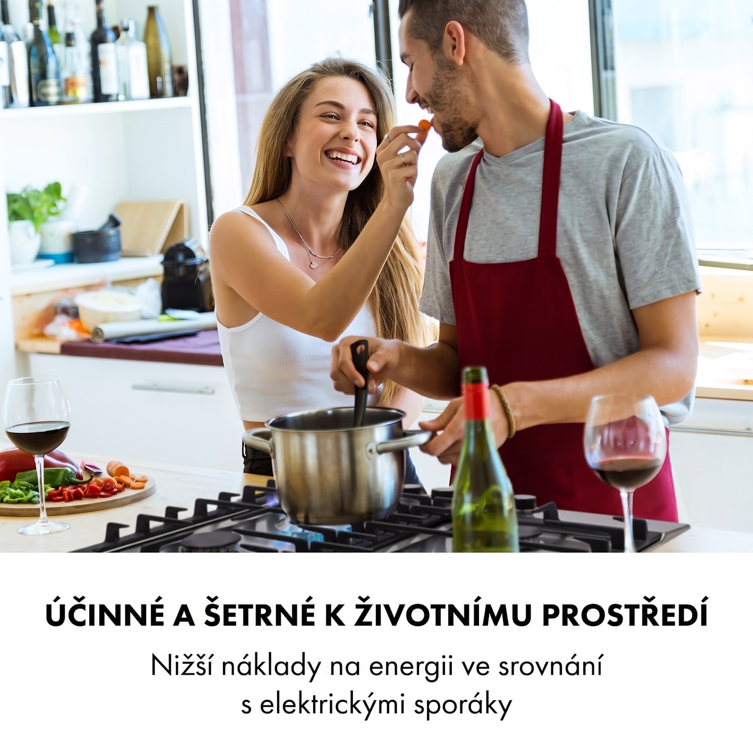 Ignito 4 Zonen, plynová varná deska, 4 hořáky Sabaf, nerezová ocel, stříbrná 60 cm | Stříbrná