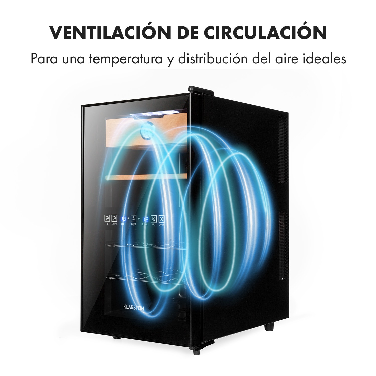 El Dorado Humidor y vinoteca 100W Táctil 48L Led Negro 48 L | Negro