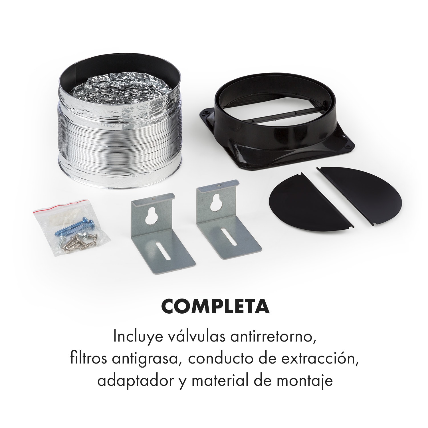 Mariana 90 Campana telescópica Extracción: 500 m³/h Led Blanca 90 cm | Blanco