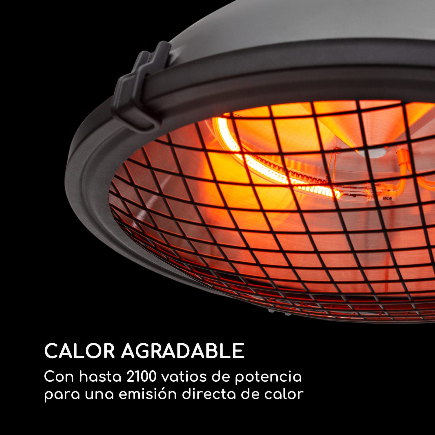 Blackpool Heat Radiador de terraza IR ComfortHeat IP54 2100W color negro 