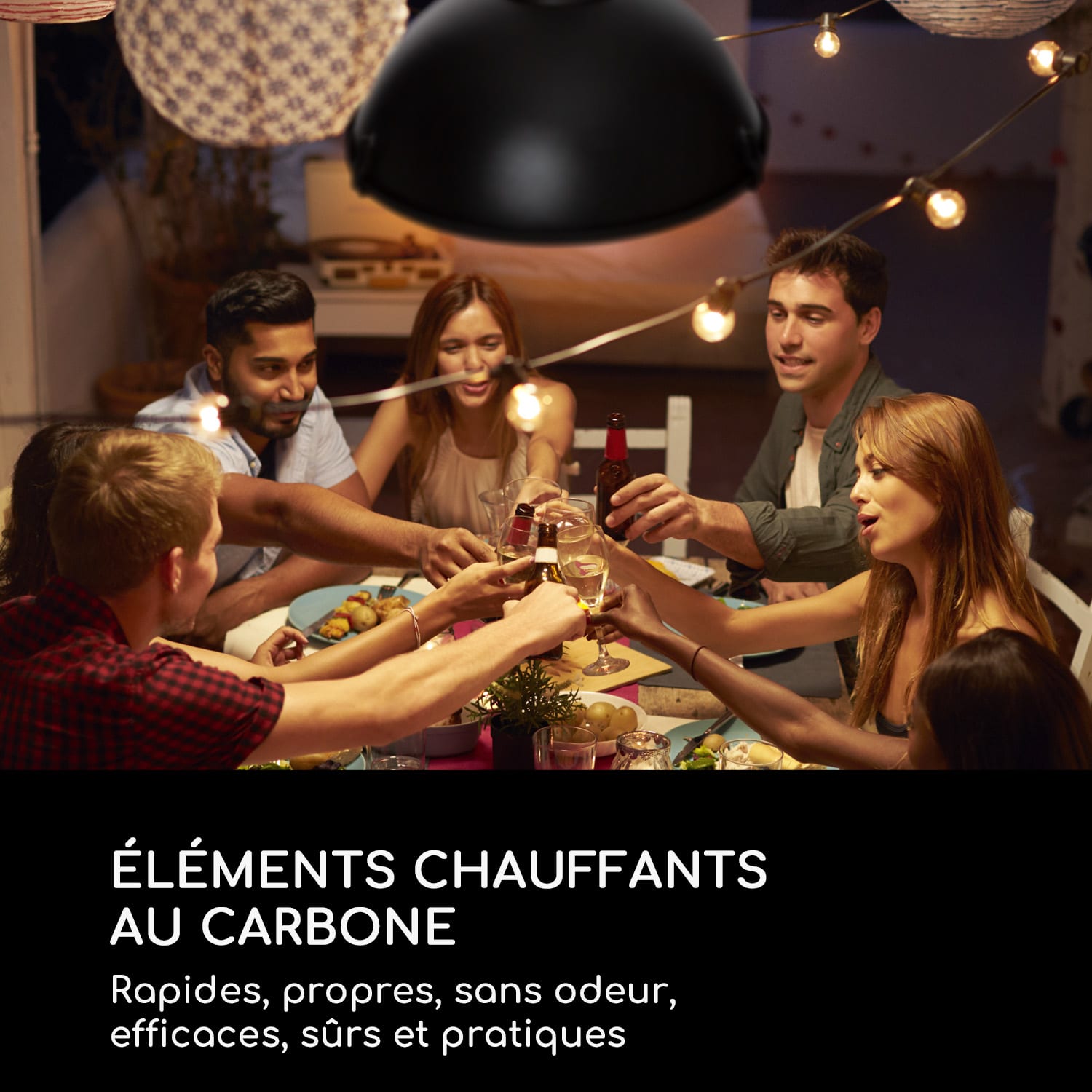 Blackpool Heat terrasverwarming IR ComfortHeat IP54 2100W zwart 