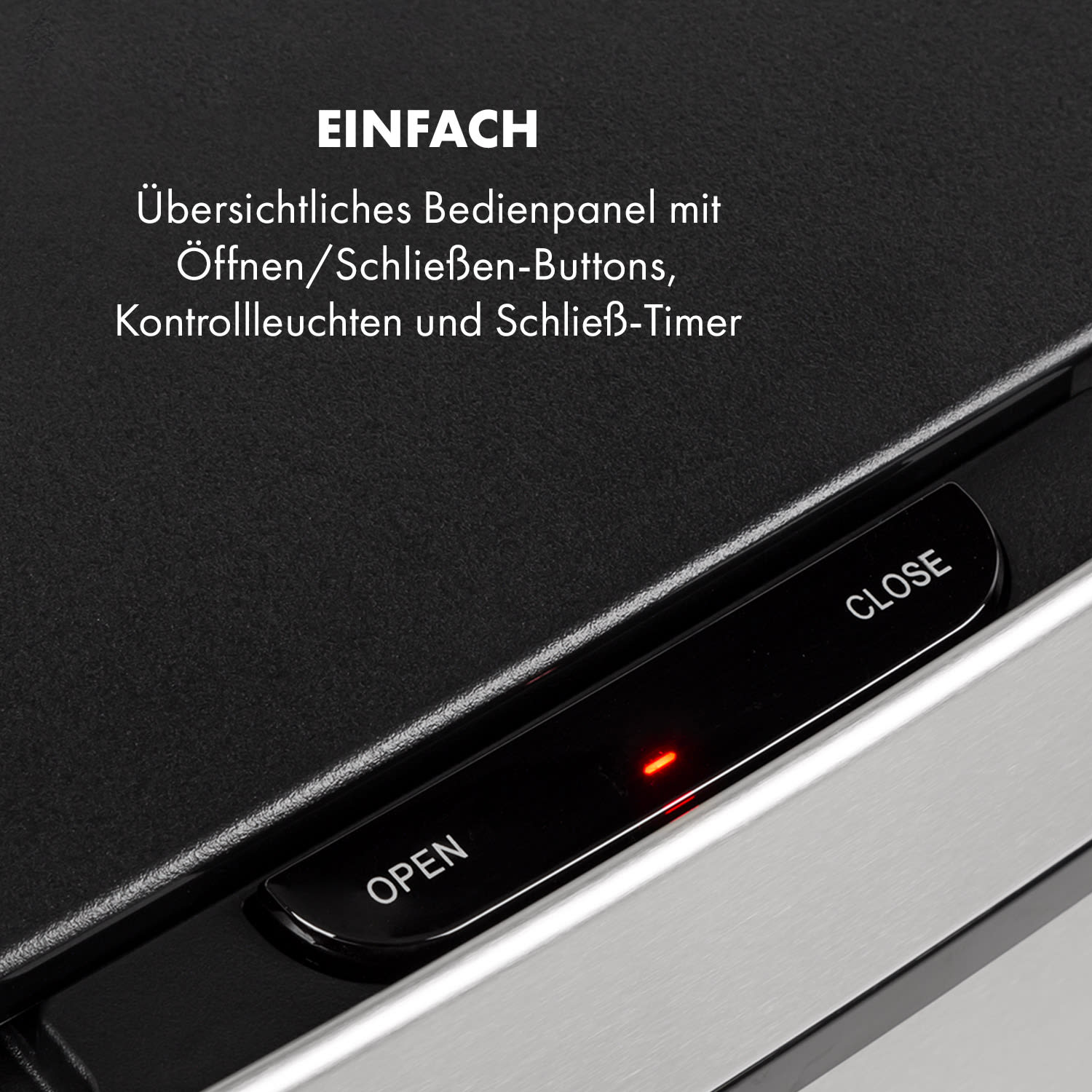 Touchless Müllsammler Sensor 72L 4 Behälter ABS PP Edelstahl gebürstet Silber-Metallic