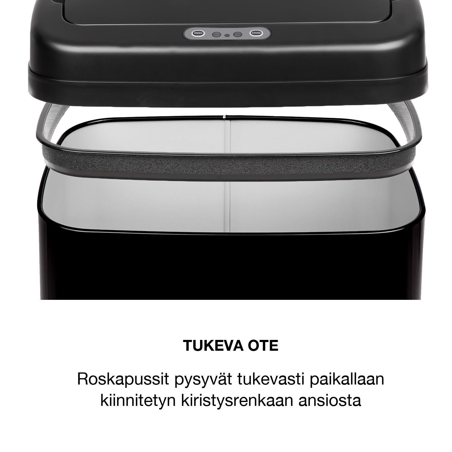 Cleansmann -roskasäiliö sensori 30 litraa roskapusseille ABS musta 30 L | Musta