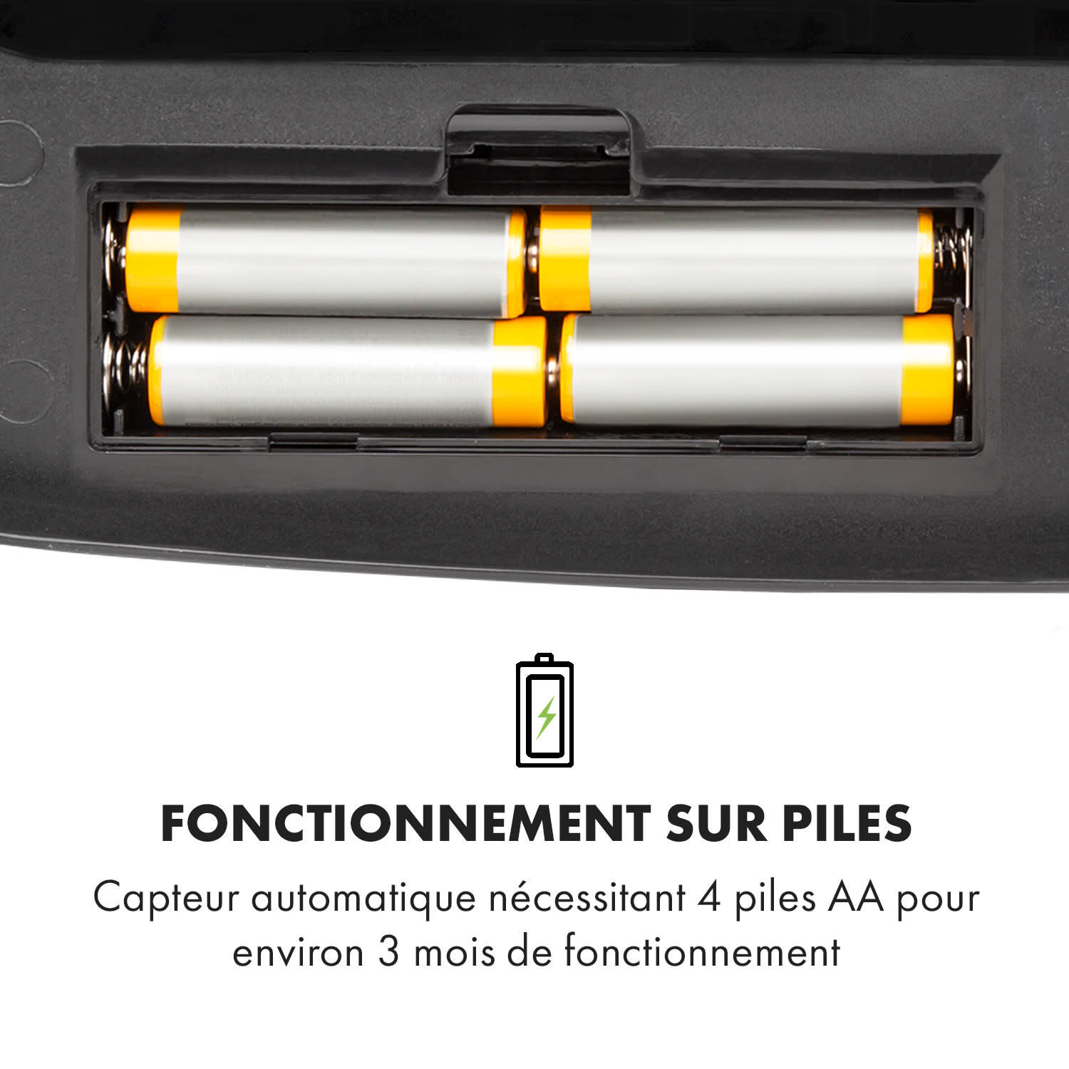 Cleansmann 30 Poubelle 30 litres avec capteur  - Couvercle ABS noir 30 L | Noir