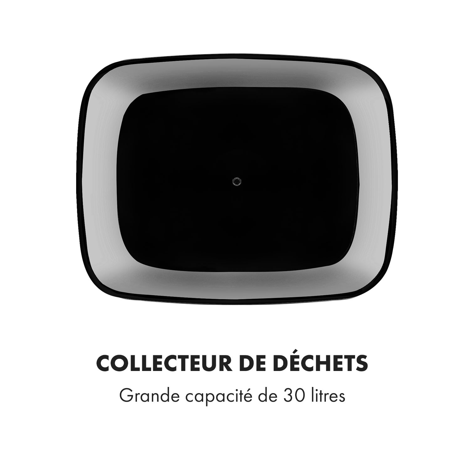 Cleansmann 30 Poubelle 30 litres avec capteur  - Couvercle ABS noir 30 L | Noir