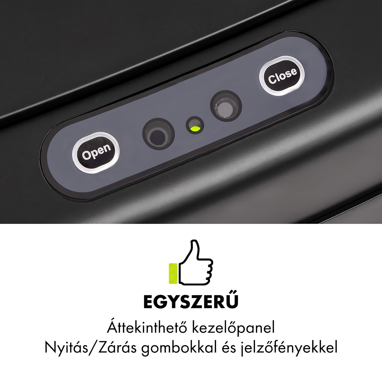 Cleansmann, szemetes, szenzorral, 30 l, szemeteszsákokhoz, ABS, fekete 30 L | Fekete