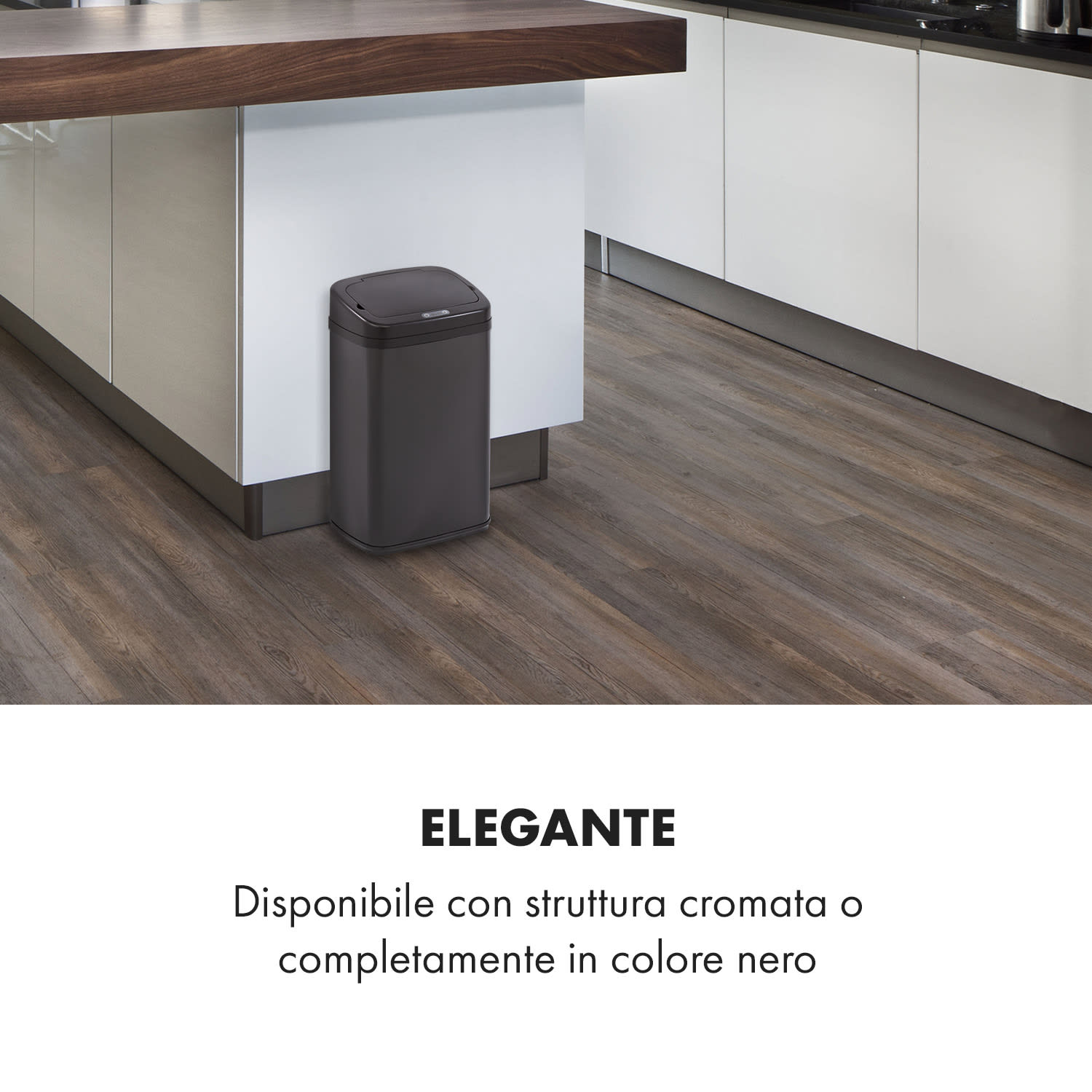 Cleansmann pattumiera con sensore 30 litri per sacchi della spazzatura ABS nero 30 L | Nero