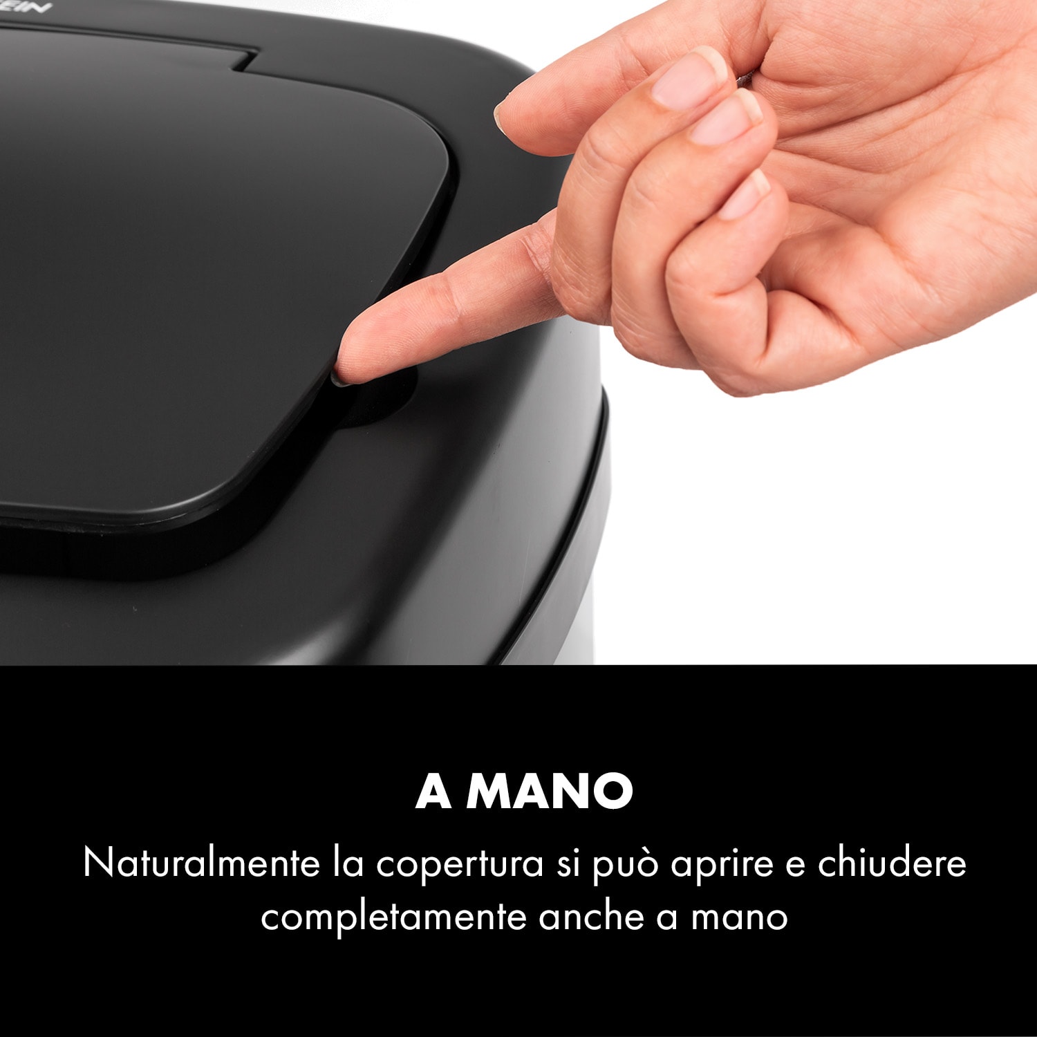 Cleansmann pattumiera con sensore 30 litri per sacchi della spazzatura ABS nero 30 L | Nero
