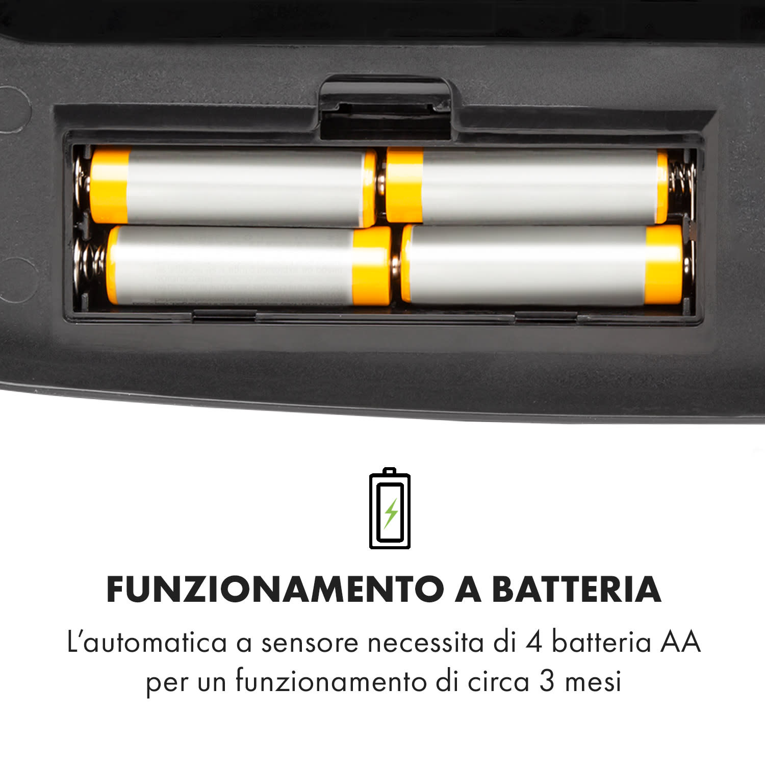 Cleansmann pattumiera con sensore 30 litri per sacchi della spazzatura ABS nero 30 L | Nero