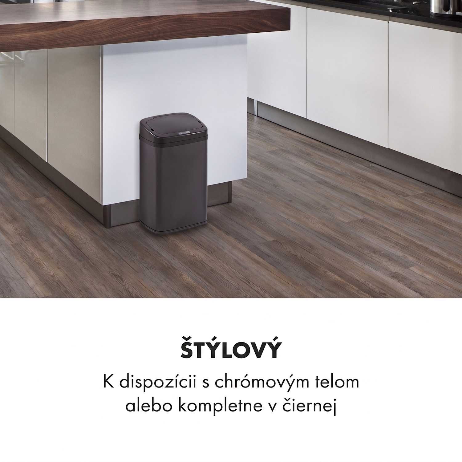 Cleansmann, kôš na odpadky, senzor, 30 litrov, na odpadkové vrecia, ABS, čierny 30 L | Čierna