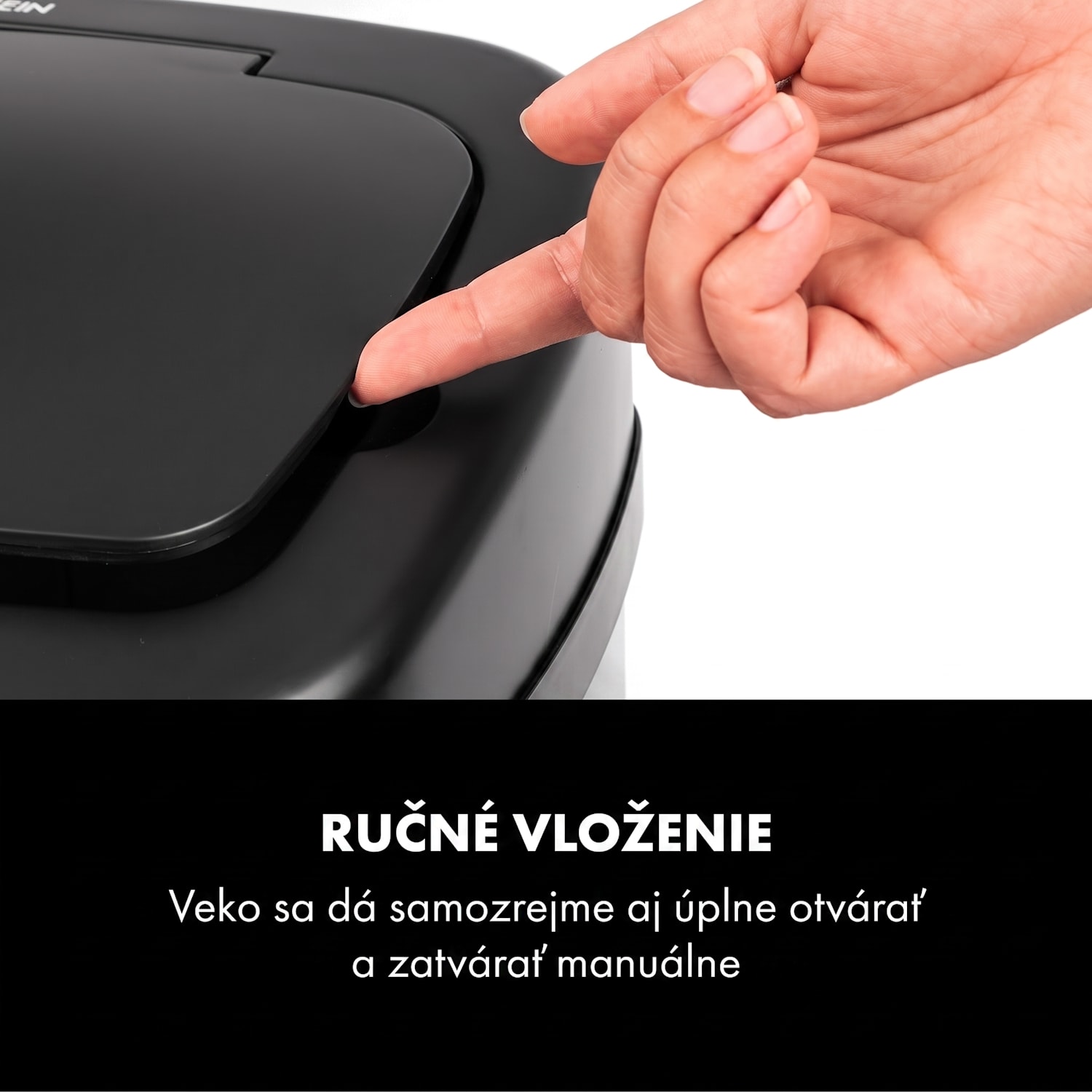 Cleansmann, kôš na odpadky, senzor, 30 litrov, na odpadkové vrecia, ABS, čierny 30 L | Čierna