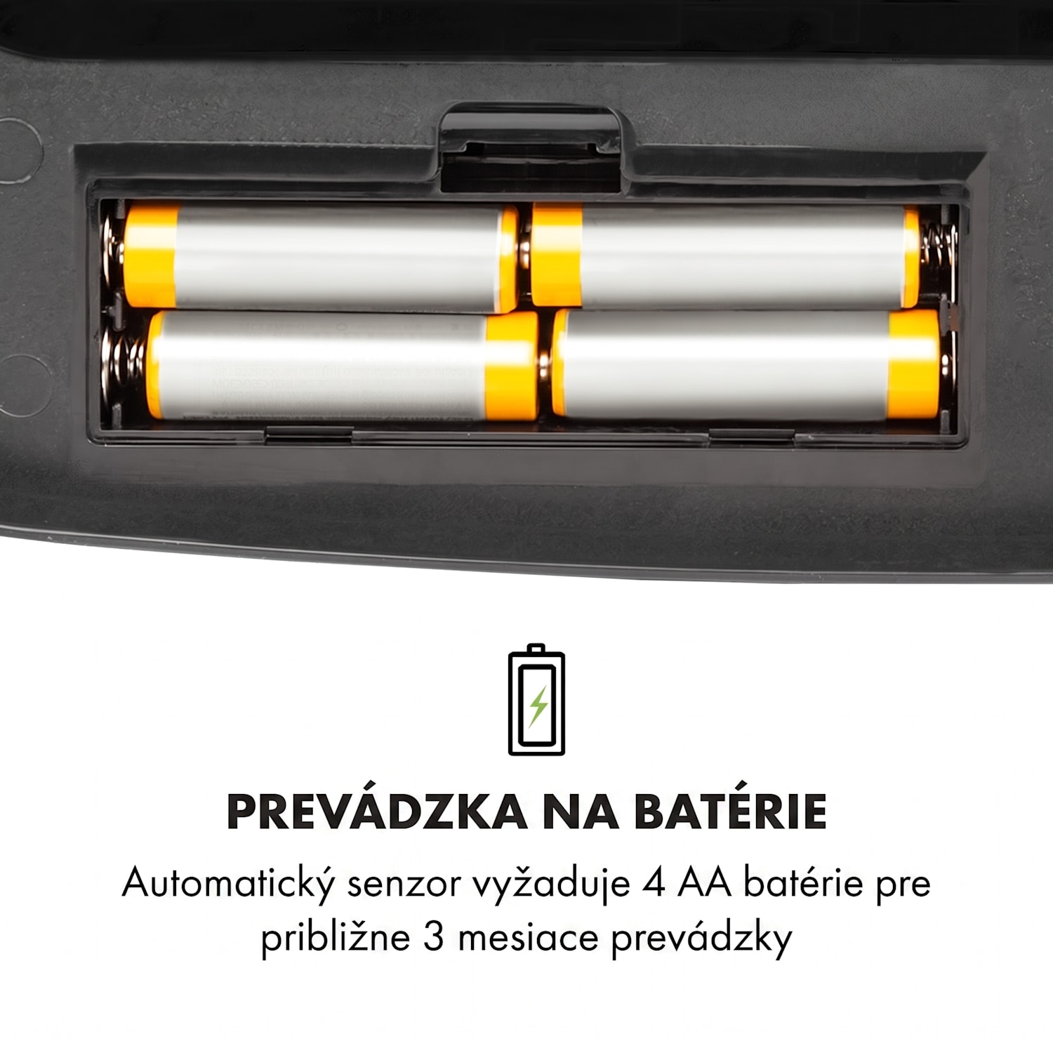 Cleansmann, kôš na odpadky, senzor, 30 litrov, na odpadkové vrecia, ABS, čierny 30 L | Čierna