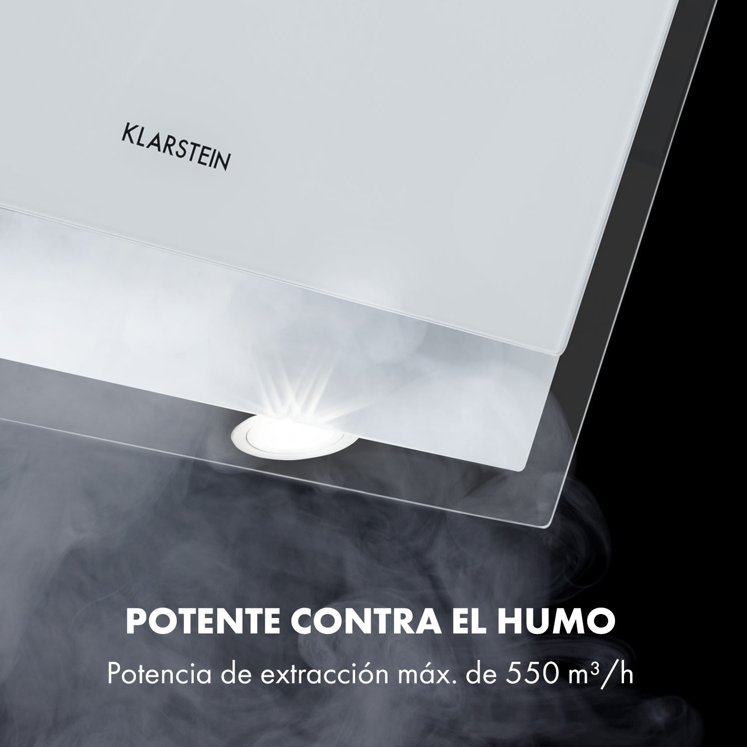 Mirage 60 campana extractora 550 m³/h panel táctil Ambient EEC A++ blanca 60 cm | Blanco