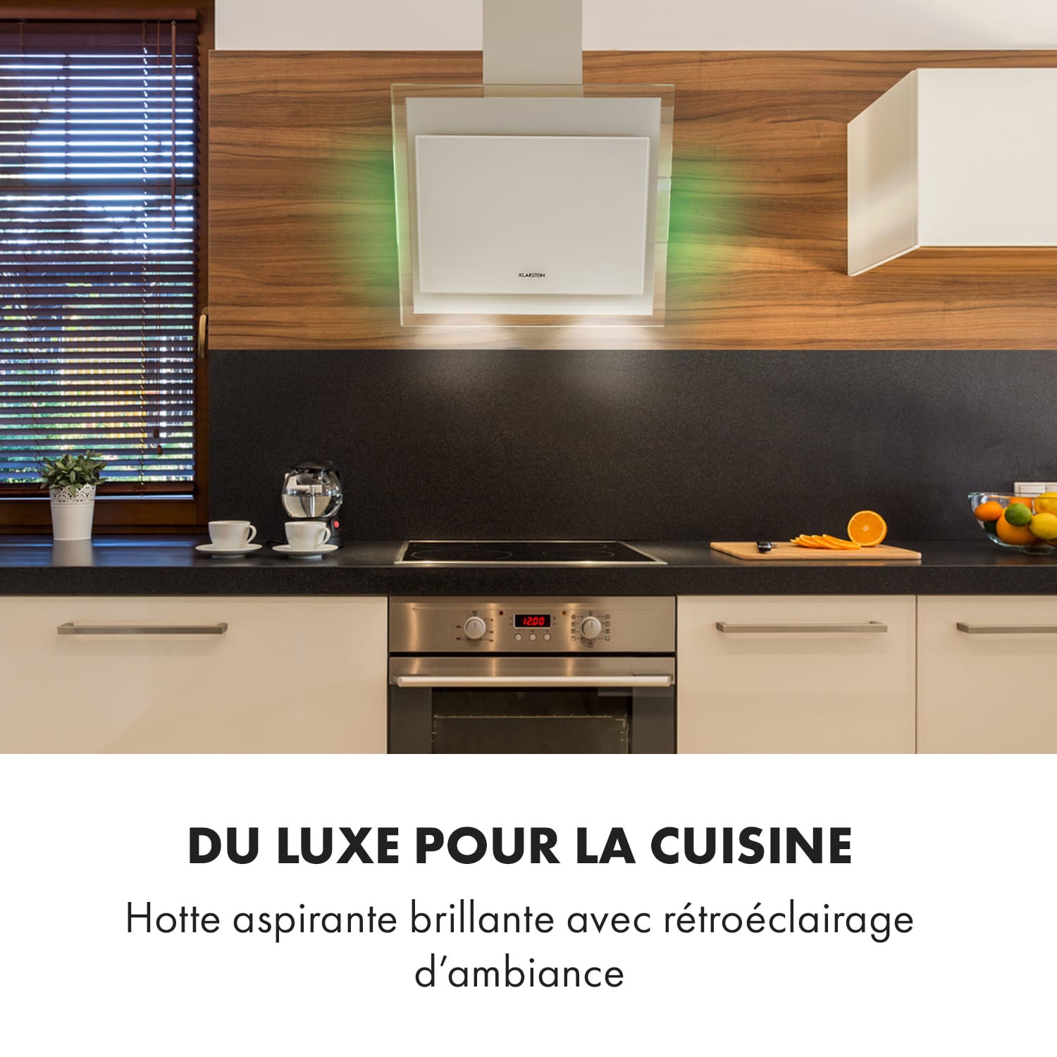 Mirage 60 afzuigkap 550 m³/h touch paneel Ambient EEC A++ wit 60 cm | Wit