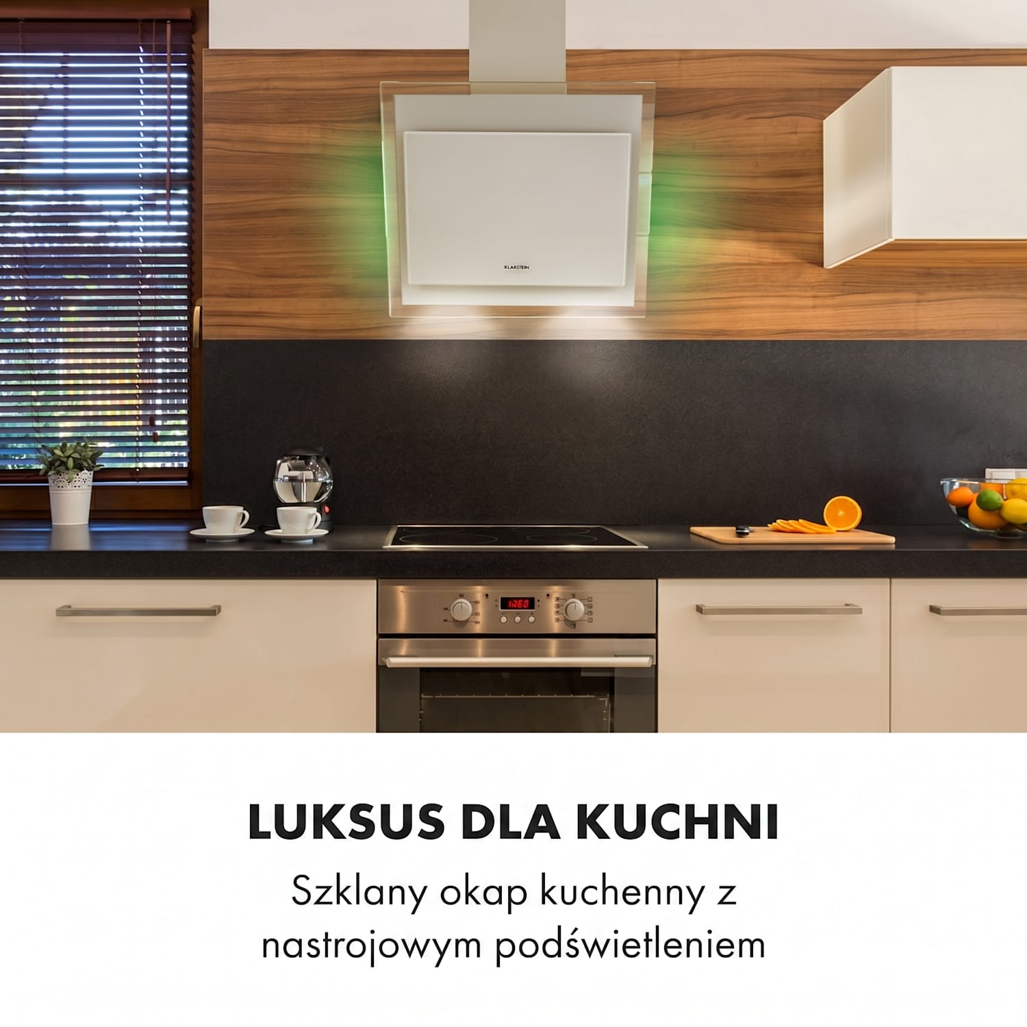 Mirage 60, okap kuchenny, wyciąg/pochłaniacz, 60 cm, 550 m³/h, panel dotykowy, klasa energetyczna A++, kolor biały 60 cm | Biały