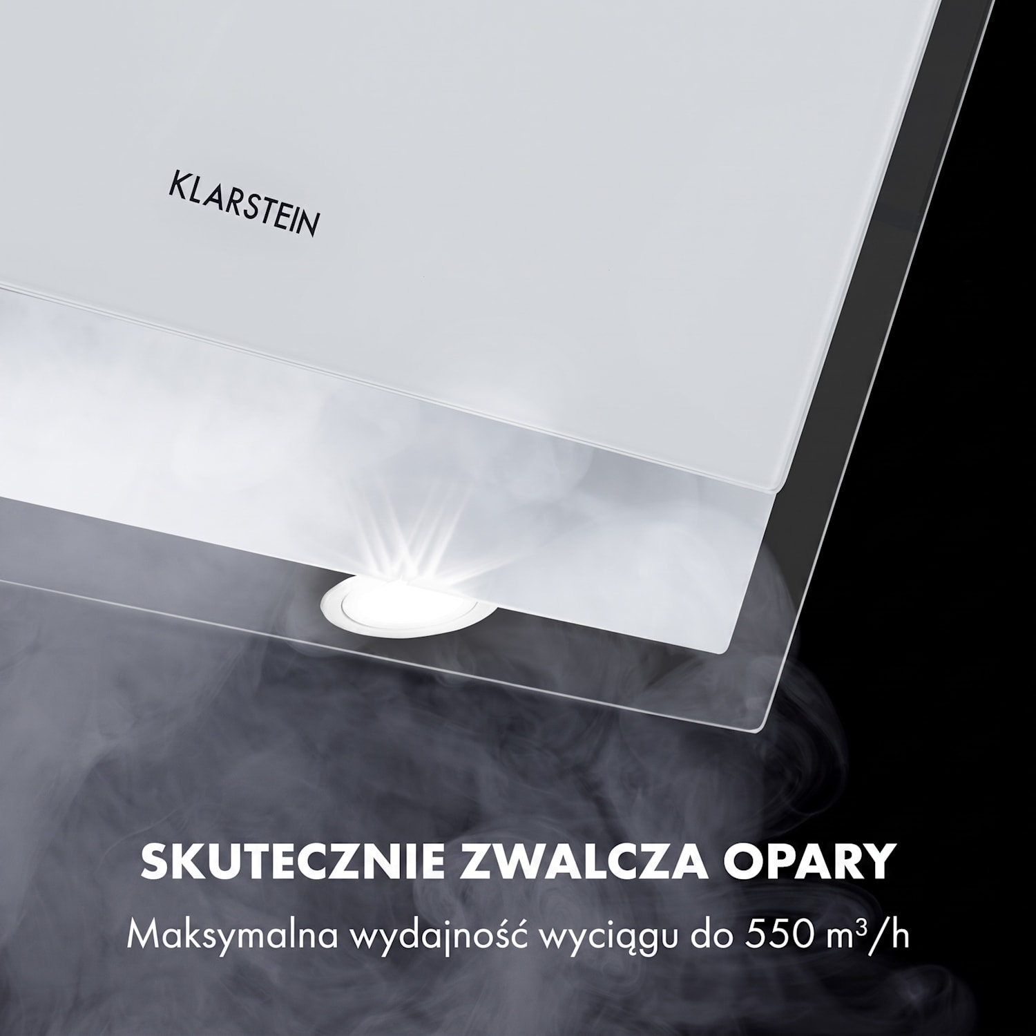 Mirage 60, okap kuchenny, wyciąg/pochłaniacz, 60 cm, 550 m³/h, panel dotykowy, klasa energetyczna A++, kolor biały 60 cm | Biały